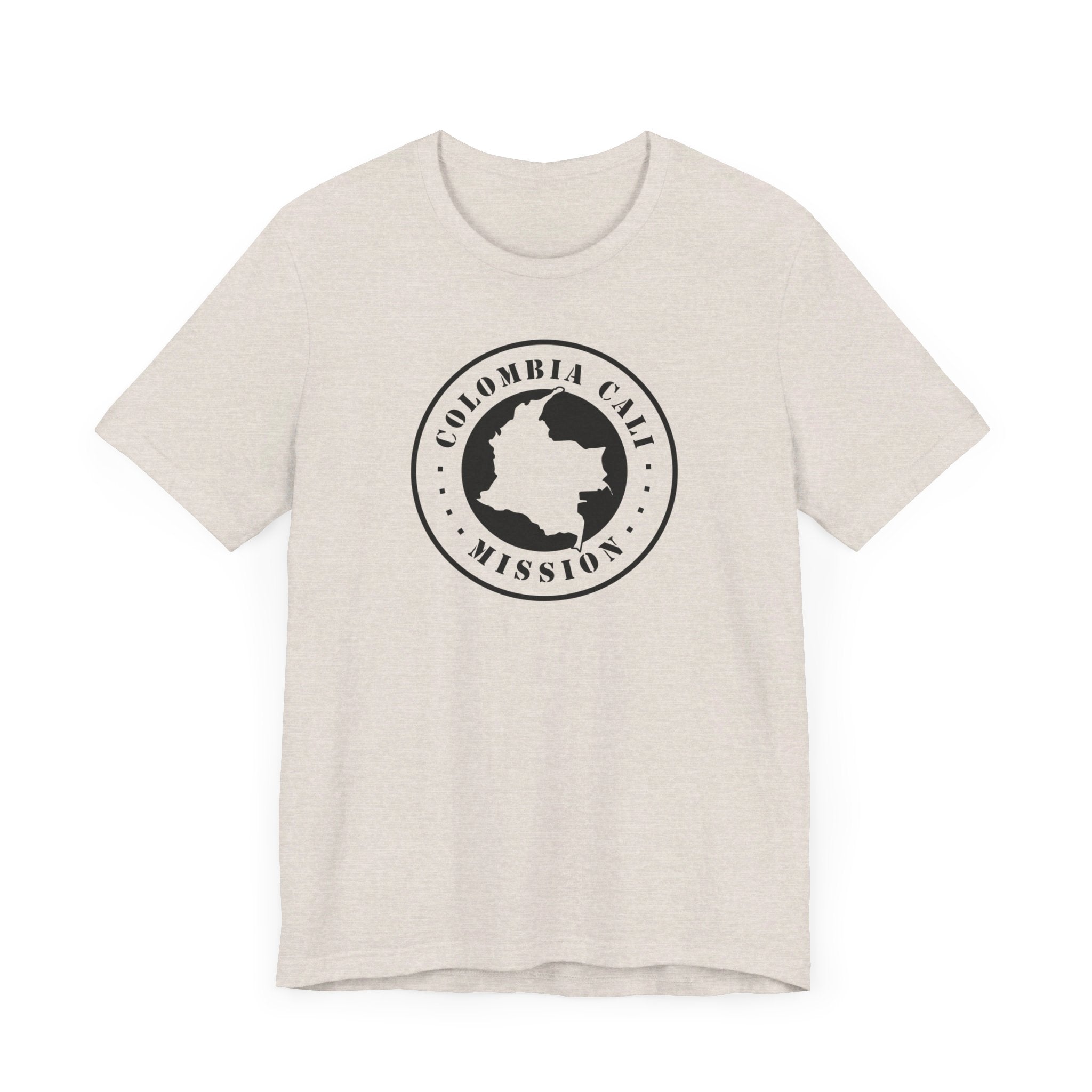 Colombia Cali Mission Circular Monochrome Logo T-Shirt - Mission Wishlist - LDS Missionary Gift Store