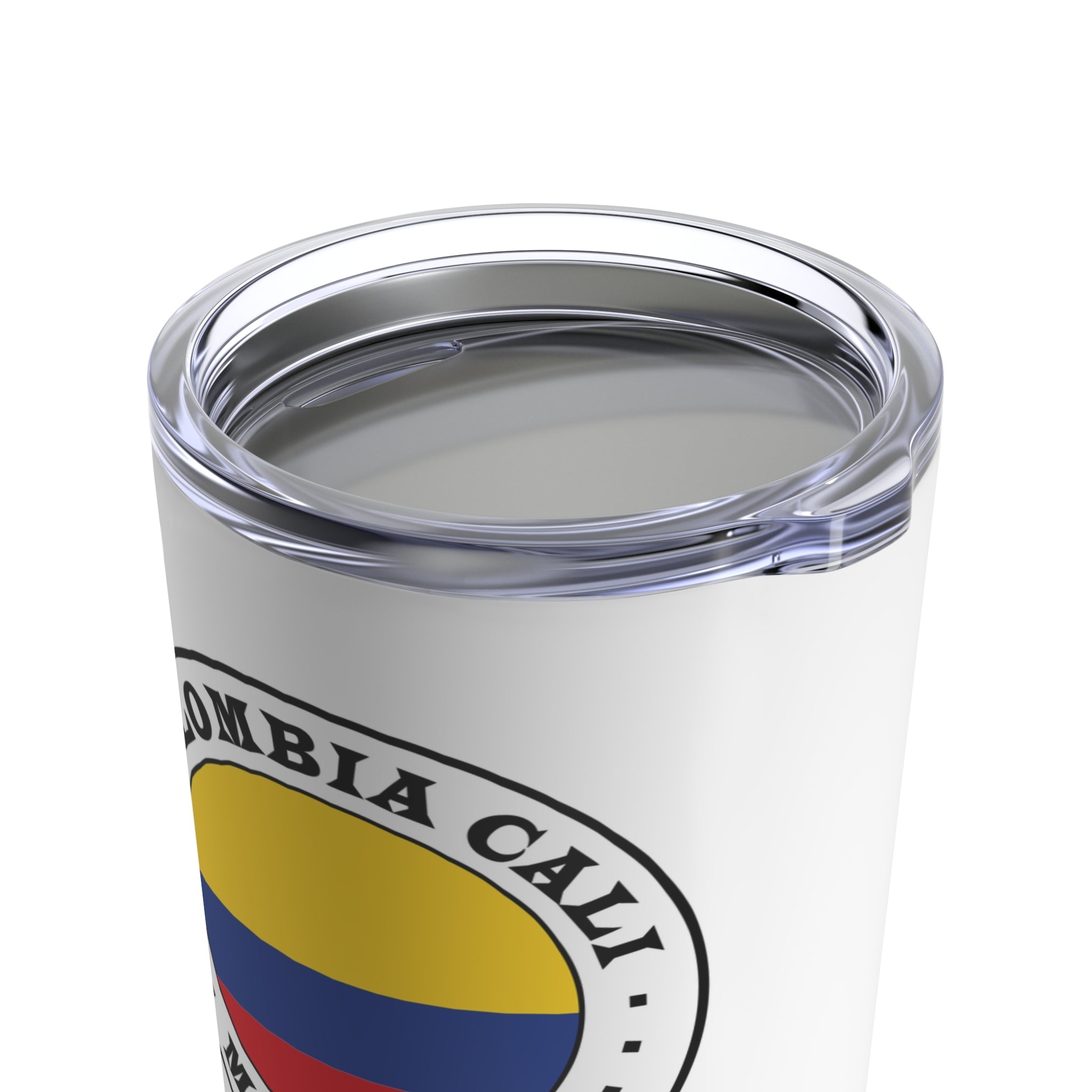 Colombia Cali Mission Flag Logo Tumbler 20oz White - Latter-Day Saint LDS Missionary Gift - Book of Mormon
