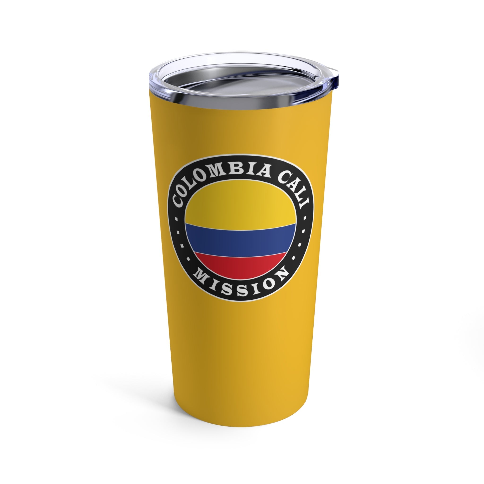 Colombia Cali Mission Flag Logo Tumbler 20oz Yellow - Latter-Day Saint LDS Missionary Gift - Book of Mormon