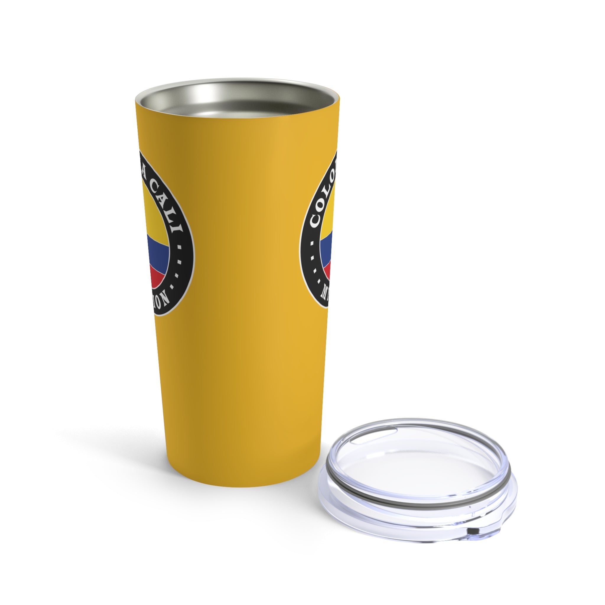 Colombia Cali Mission Flag Logo Tumbler 20oz Yellow - Latter-Day Saint LDS Missionary Gift - Book of Mormon