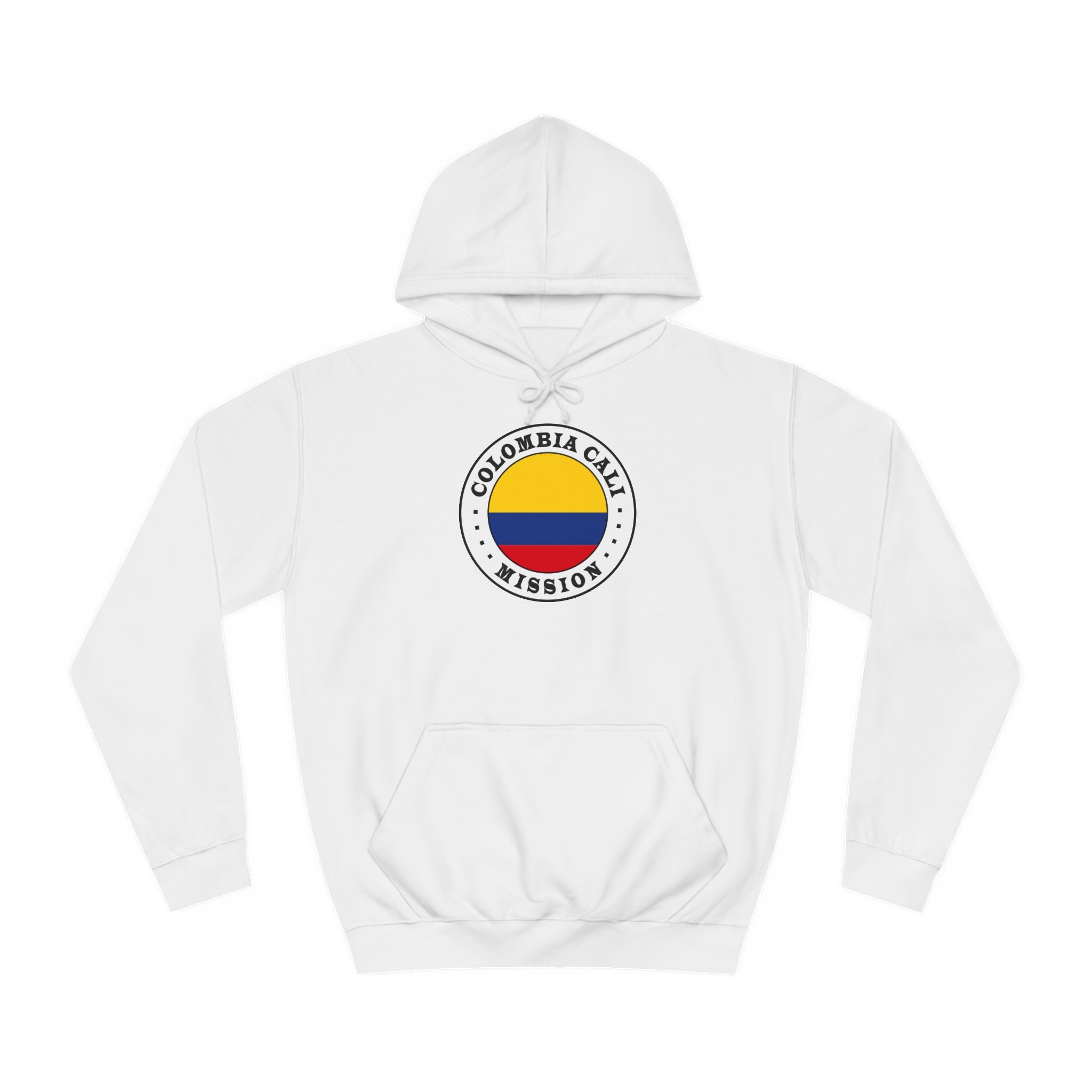 Colombia Cali Mission Flag Logo (White Border) College Hoodie - Mission Wishlist - LDS Missionary Gift Store