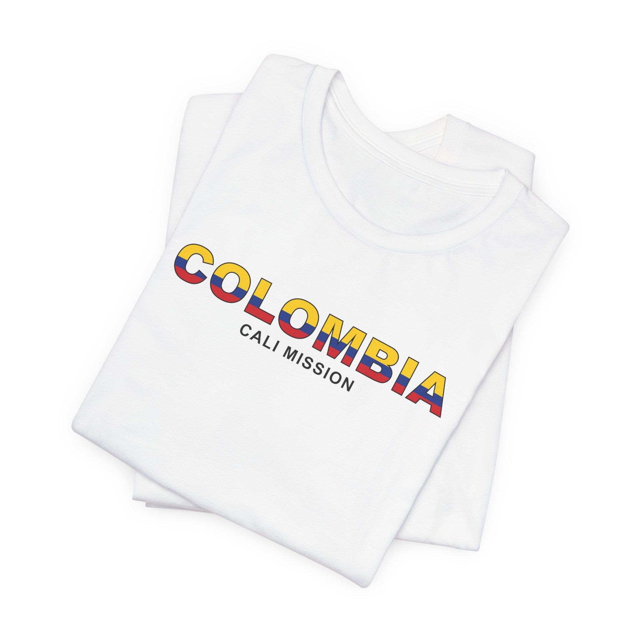 Colombia Cali Mission Flag Title T-shirt - Mission Wishlist - LDS Missionary Gift Store