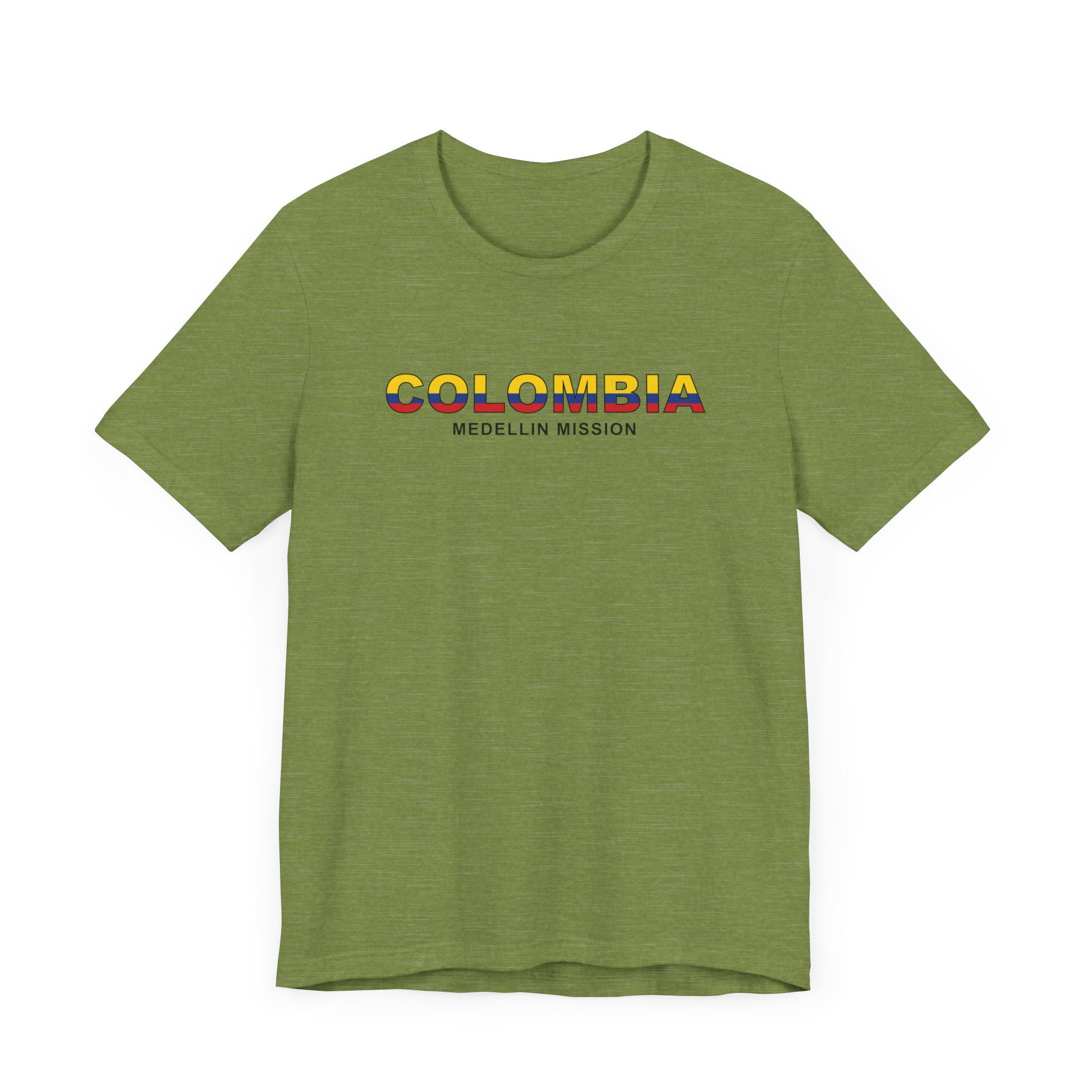 Colombia Medellin Mission Flag Title T-shirt - Mission Wishlist - LDS Missionary Gift Store