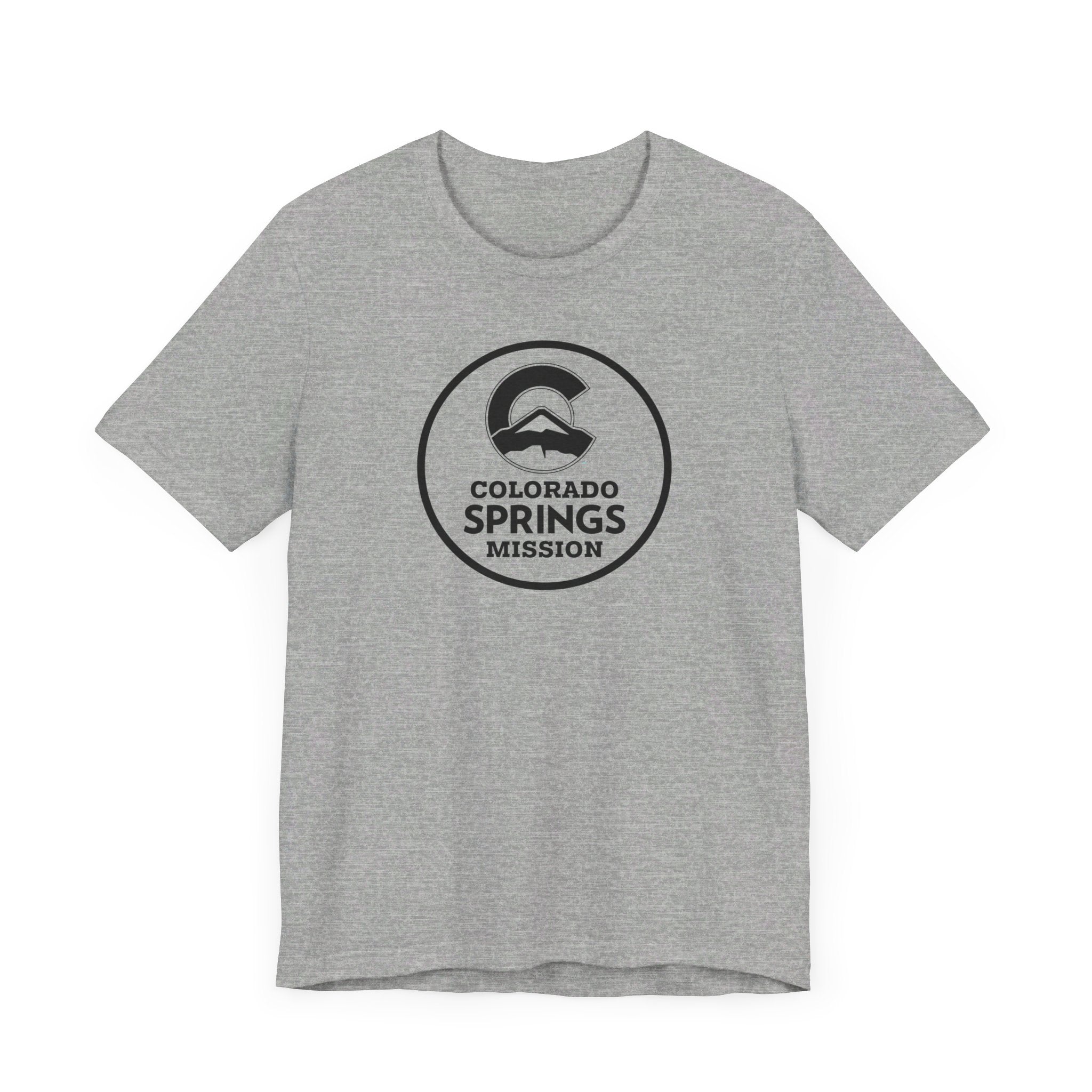 Colorado Colorado Springs Mission Circular Monochrome Logo T-Shirt - Latter-Day Saint LDS Missionary Gift - Book of Mormon