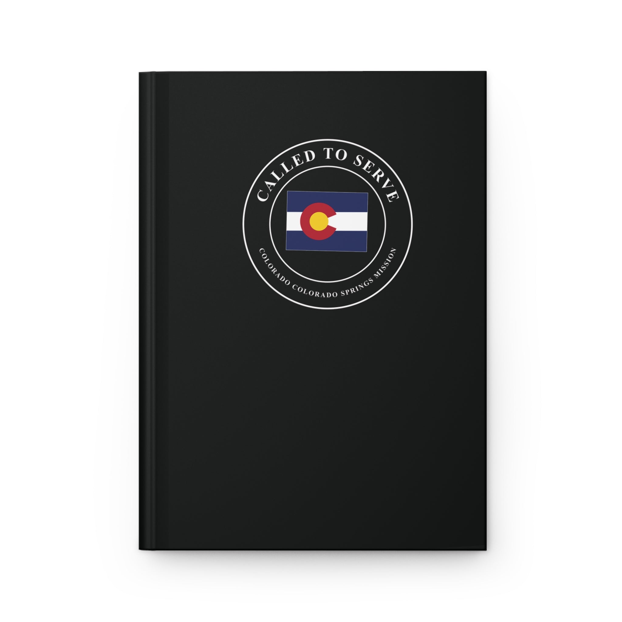 Colorado Colorado Springs Mission Flag Map Called to Serve Black Hardcover Journal Matte - Mission Wishlist - LDS Missionary Gift Store