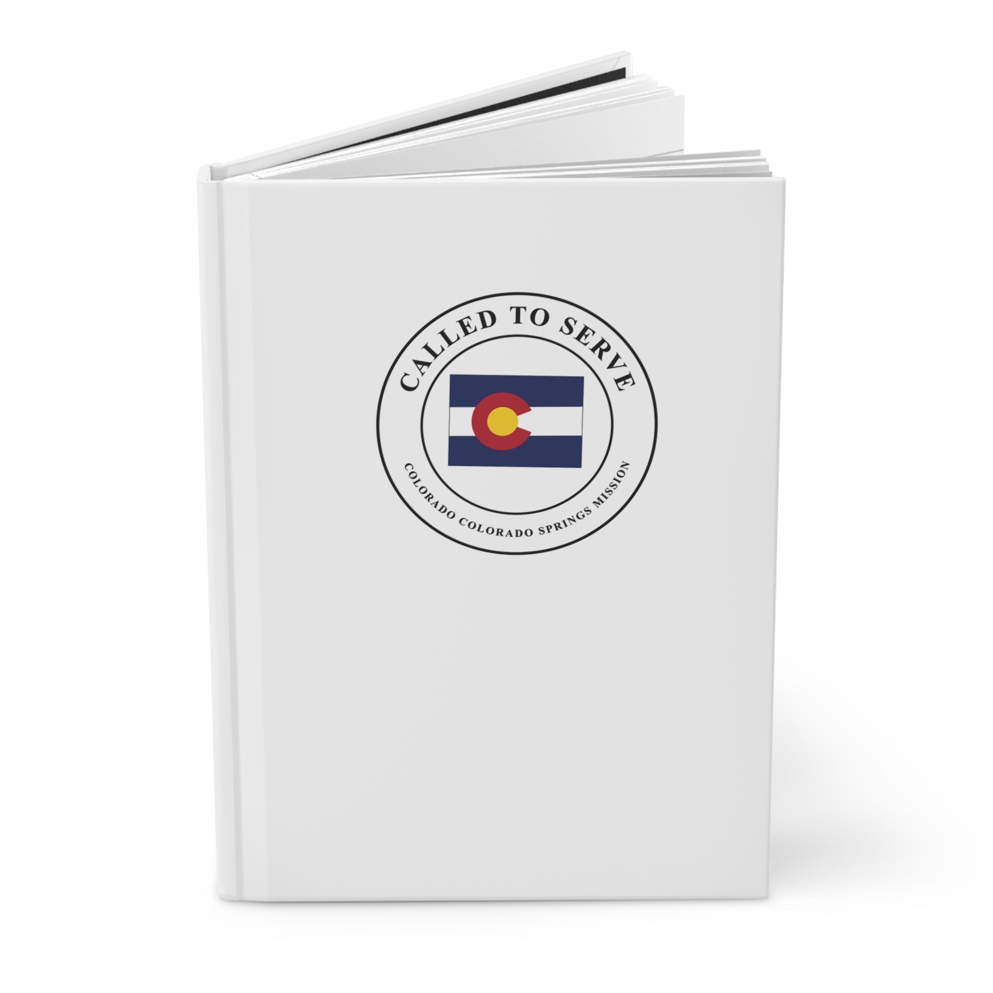 Colorado Colorado Springs Mission Flag Map Called to Serve White Hardcover Journal Matte - Mission Wishlist - LDS Missionary Gift Store