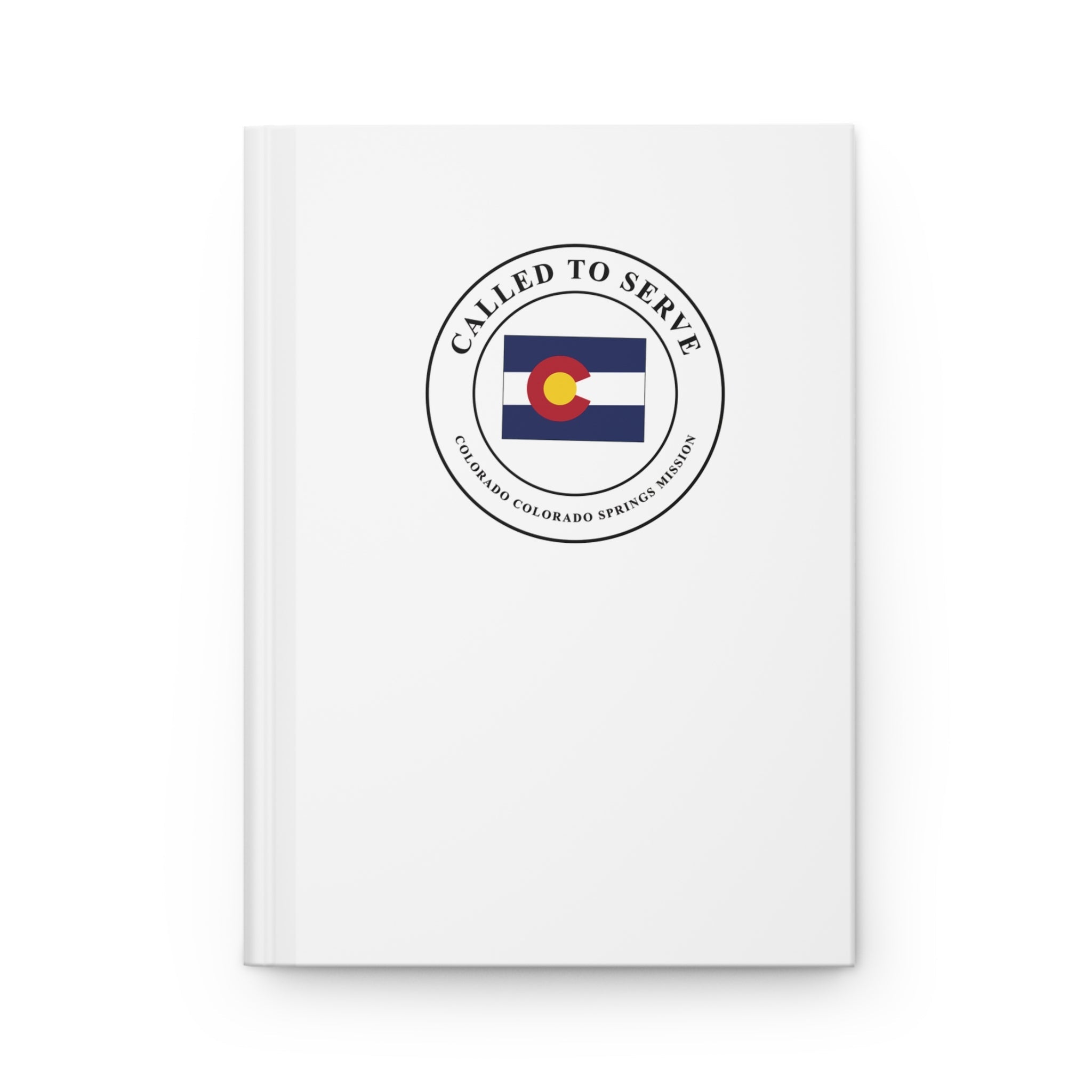 Colorado Colorado Springs Mission Flag Map Called to Serve White Hardcover Journal Matte - Mission Wishlist - LDS Missionary Gift Store
