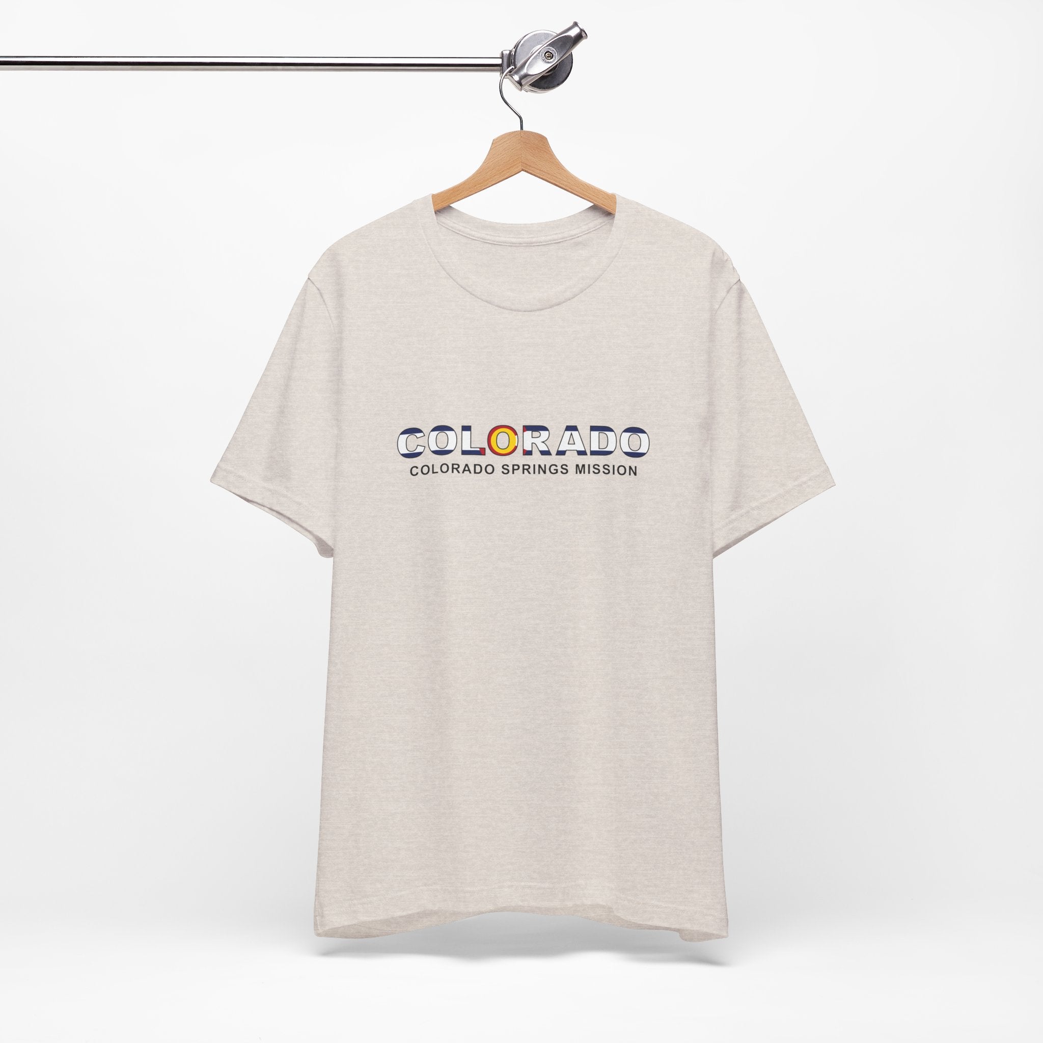 Colorado Colorado Springs Mission Flag Title T-shirt - Mission Wishlist - LDS Missionary Gift Store