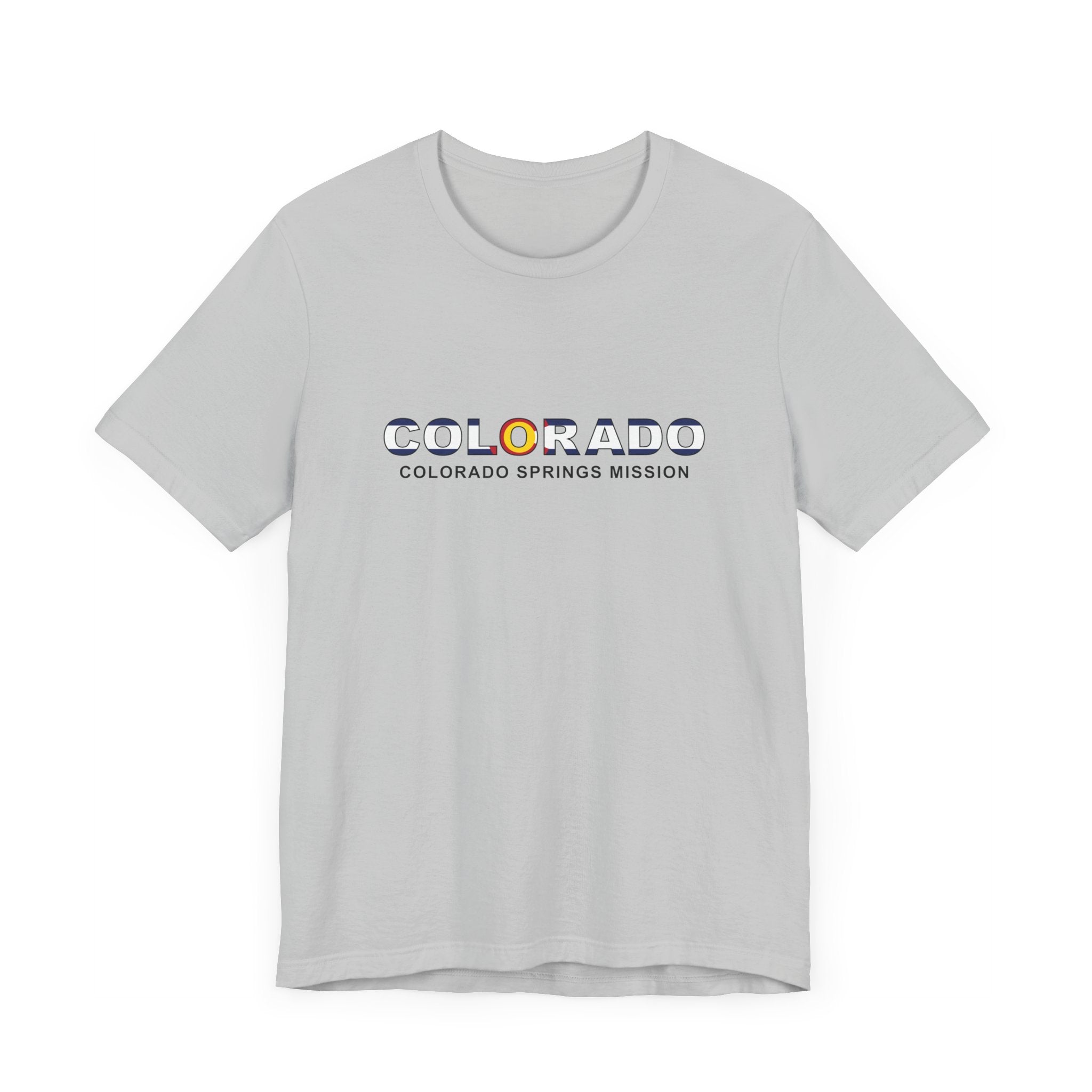 Colorado Colorado Springs Mission Flag Title T-shirt - Mission Wishlist - LDS Missionary Gift Store
