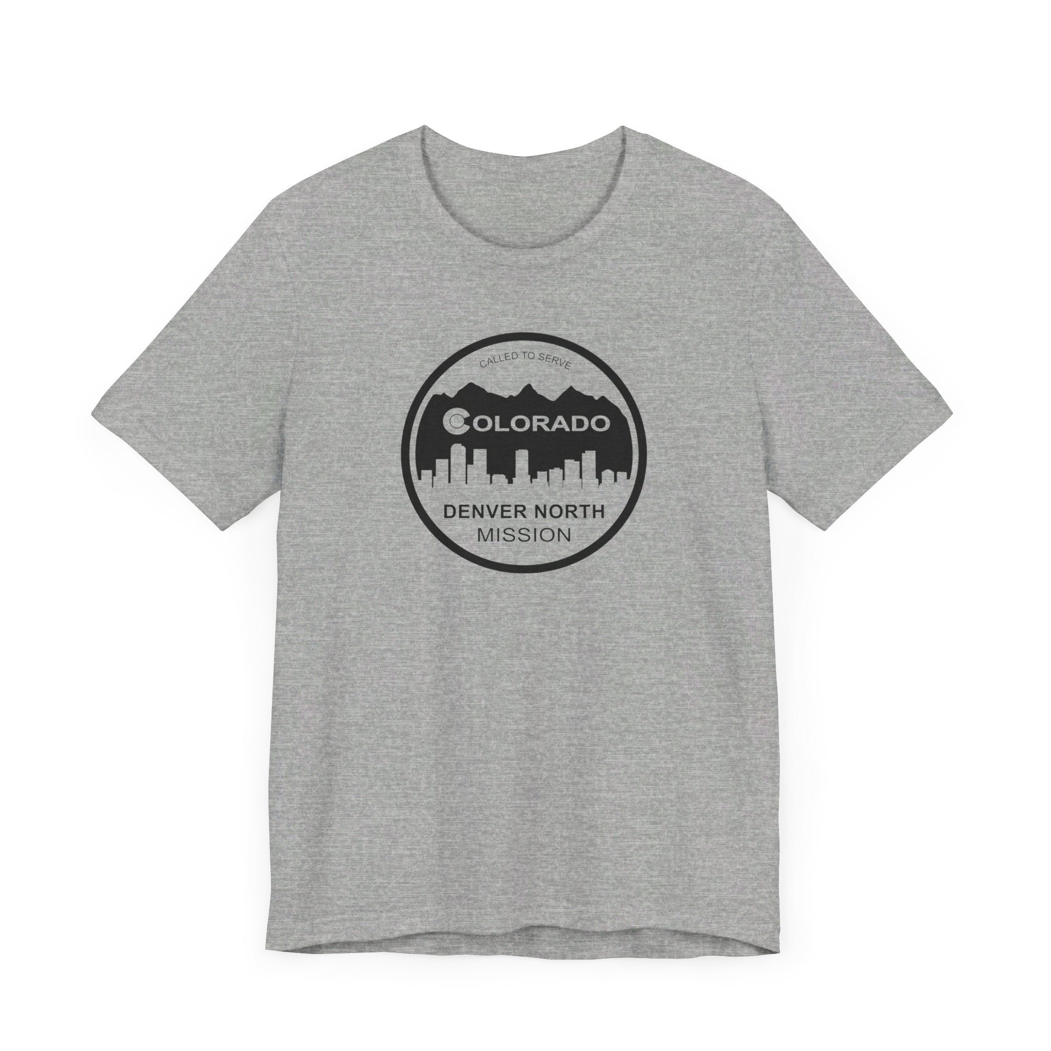 Colorado Denver North Mission Circular Monochrome Logo T-Shirt - Mission Wishlist - LDS Missionary Gift Store