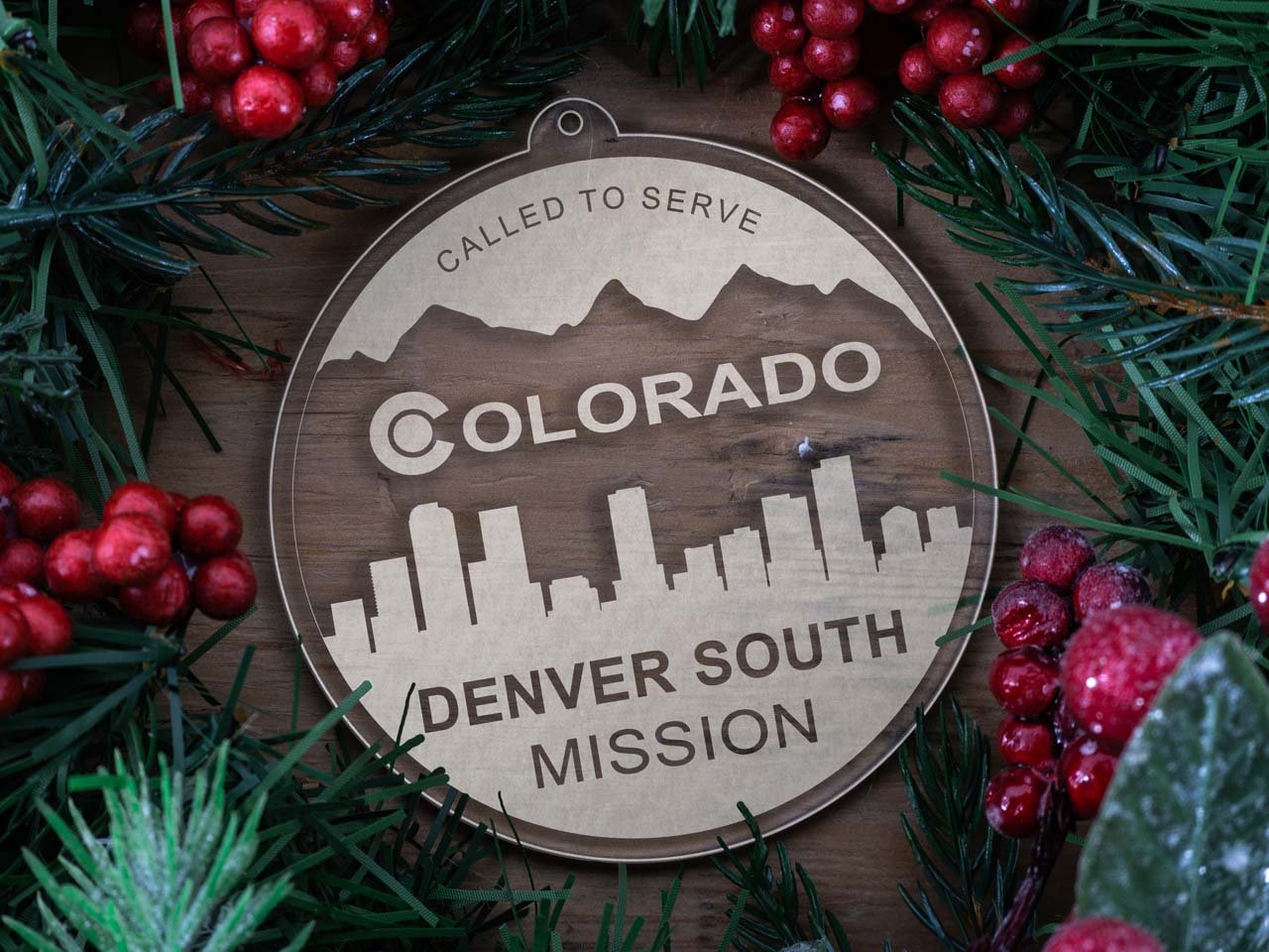 Colorado Denver South Mission Christmas Ornament - Latter-Day Saint LDS Missionary Gift - Book of Mormon