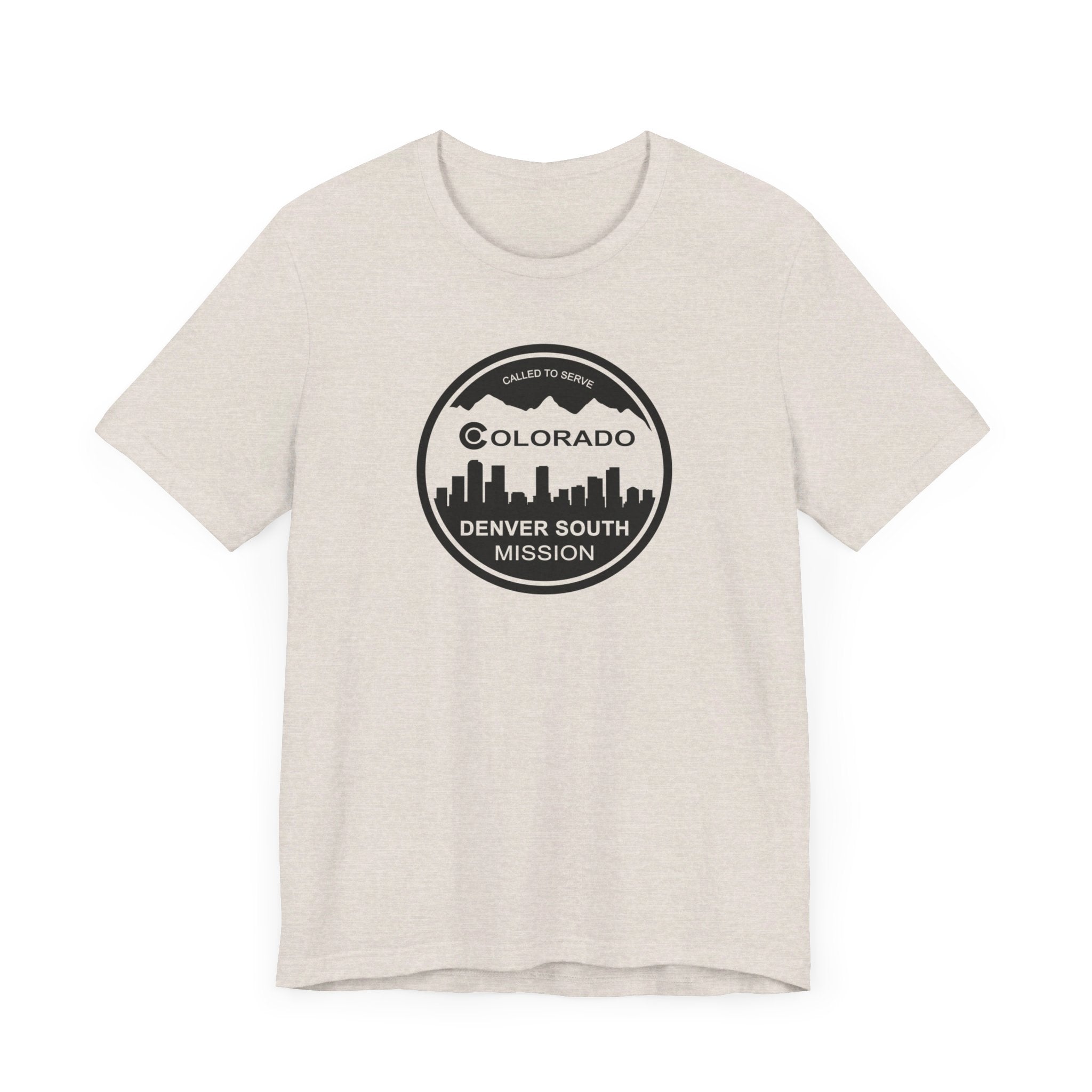 Colorado Denver South Mission Circular Monochrome Logo T-Shirt - Mission Wishlist - LDS Missionary Gift Store