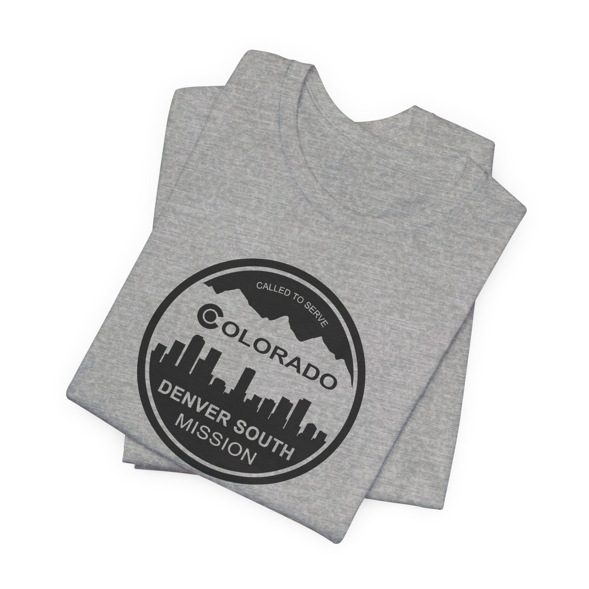 Colorado Denver South Mission Circular Monochrome Logo T-Shirt - Mission Wishlist - LDS Missionary Gift Store