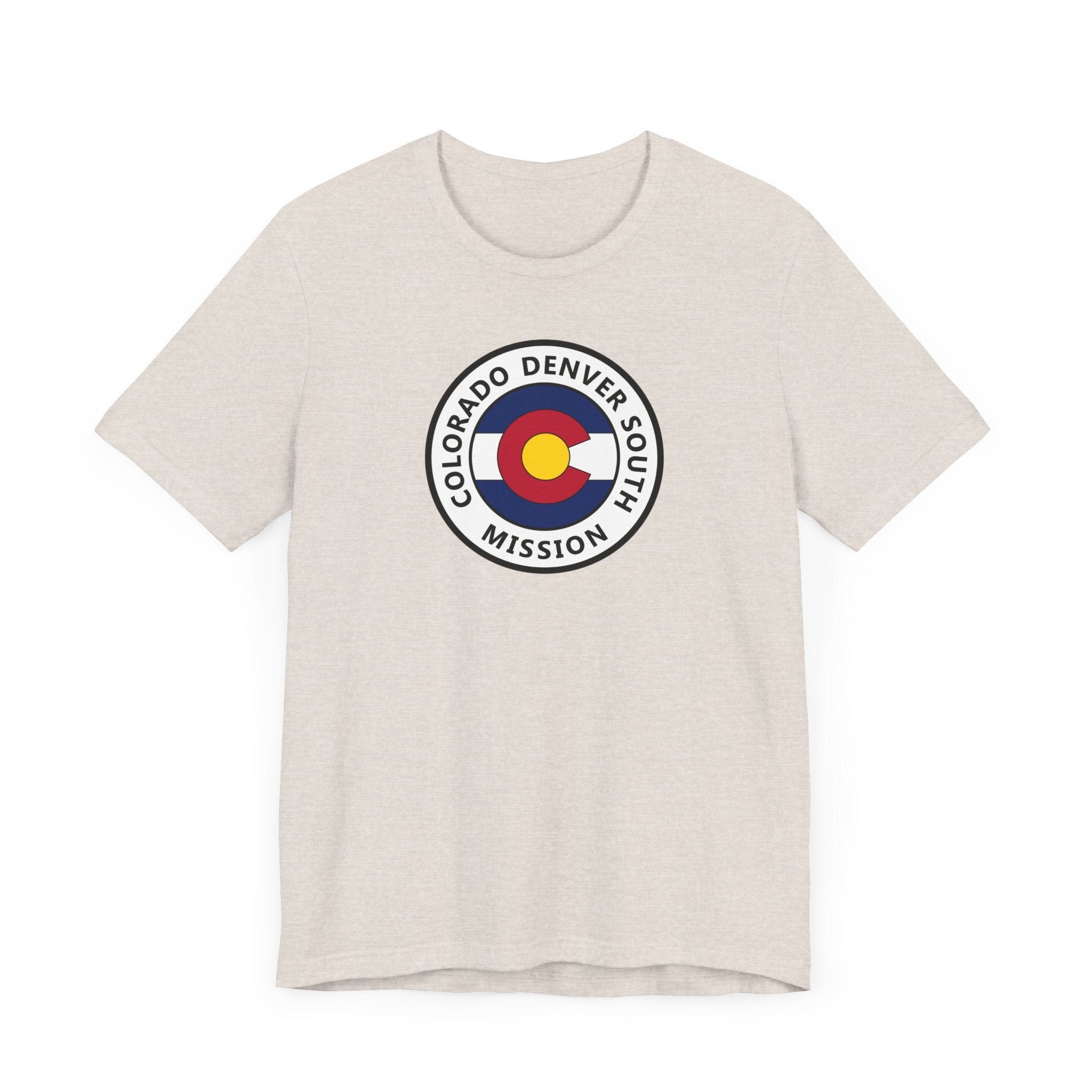 Colorado Denver South Mission State Flag Logo (White Border) T-shirt - Mission Wishlist - LDS Missionary Gift Store