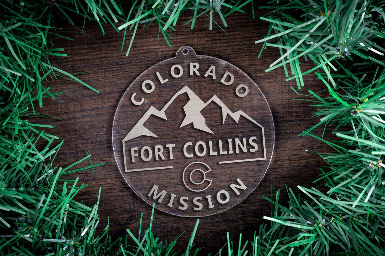 Colorado Fort Collins Mission Christmas Ornament - Latter-Day Saint LDS Missionary Gift - Book of Mormon