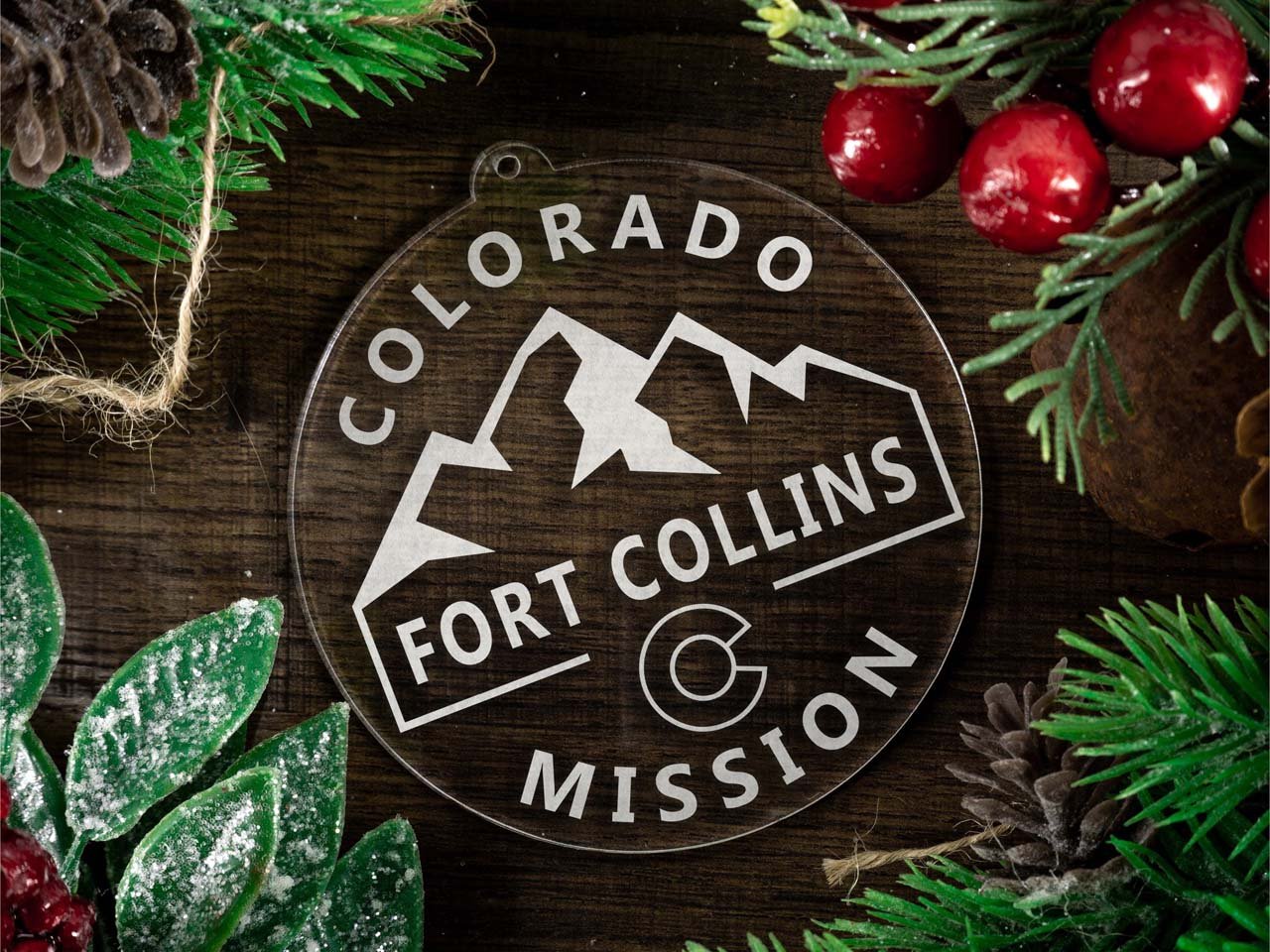 Colorado Fort Collins Mission Christmas Ornament - Latter-Day Saint LDS Missionary Gift - Book of Mormon