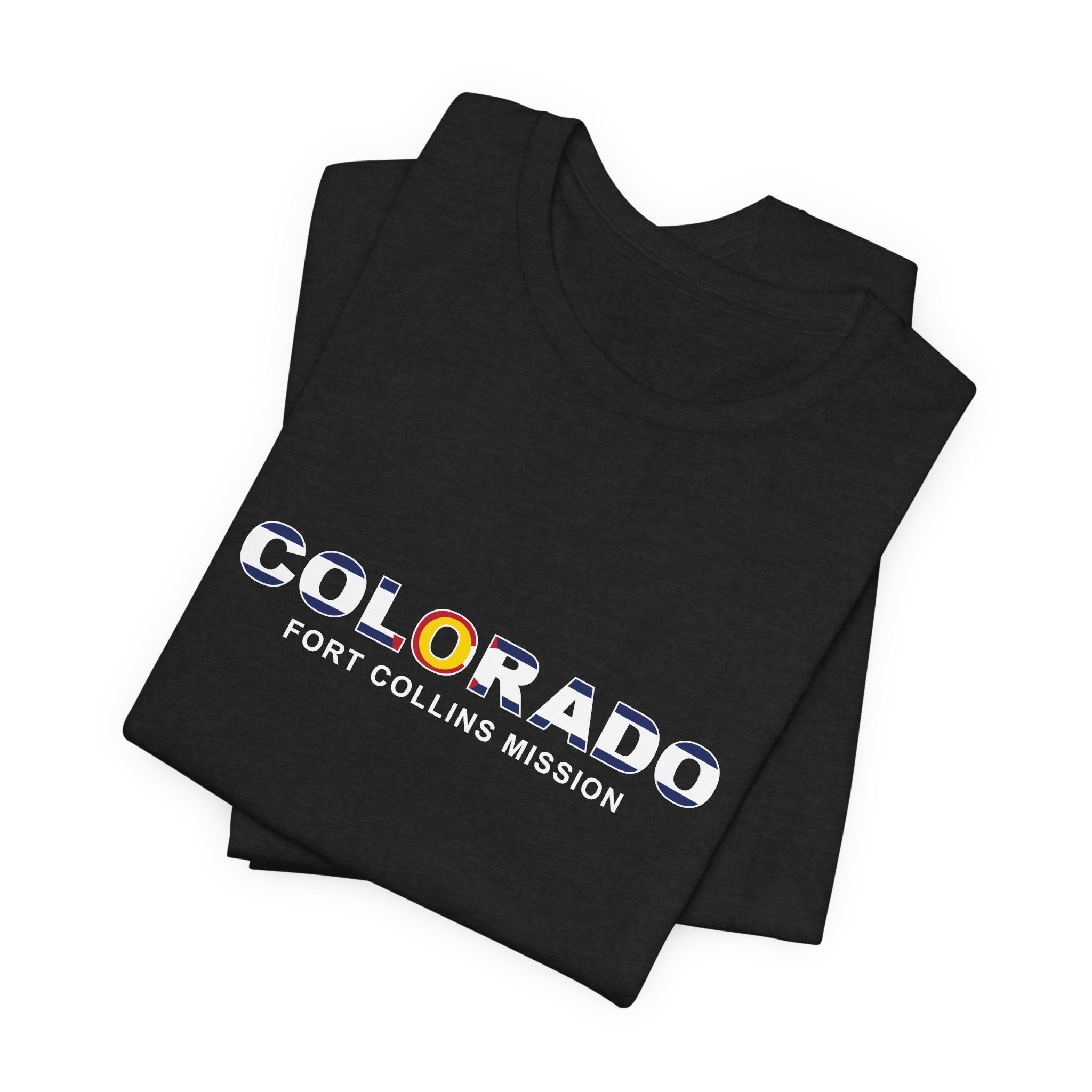 Colorado Fort Collins Mission Flag Title T-shirt - Mission Wishlist - LDS Missionary Gift Store