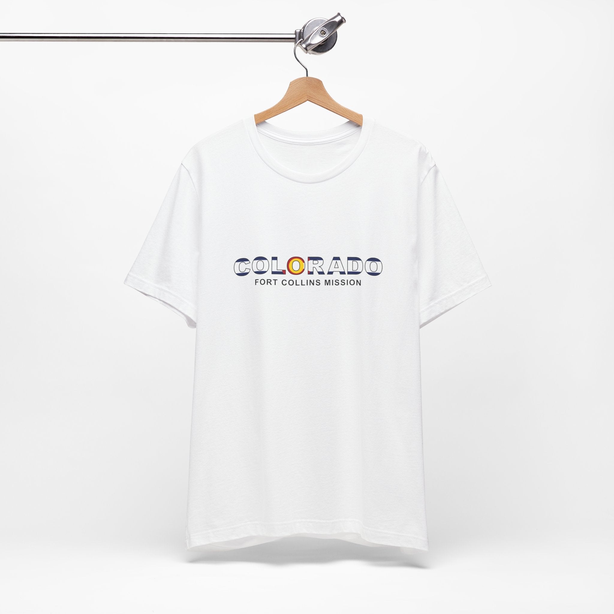 Colorado Fort Collins Mission Flag Title T-shirt - Mission Wishlist - LDS Missionary Gift Store