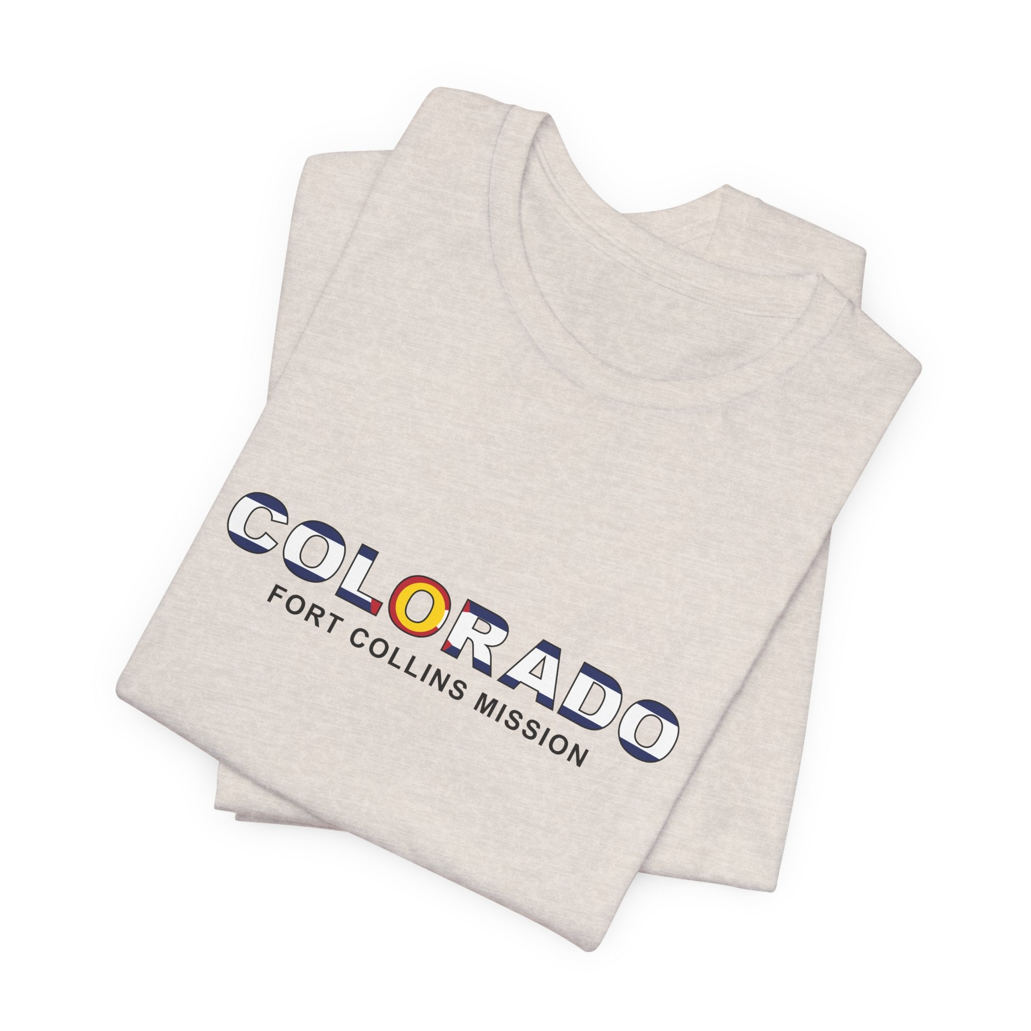 Colorado Fort Collins Mission Flag Title T-shirt - Mission Wishlist - LDS Missionary Gift Store