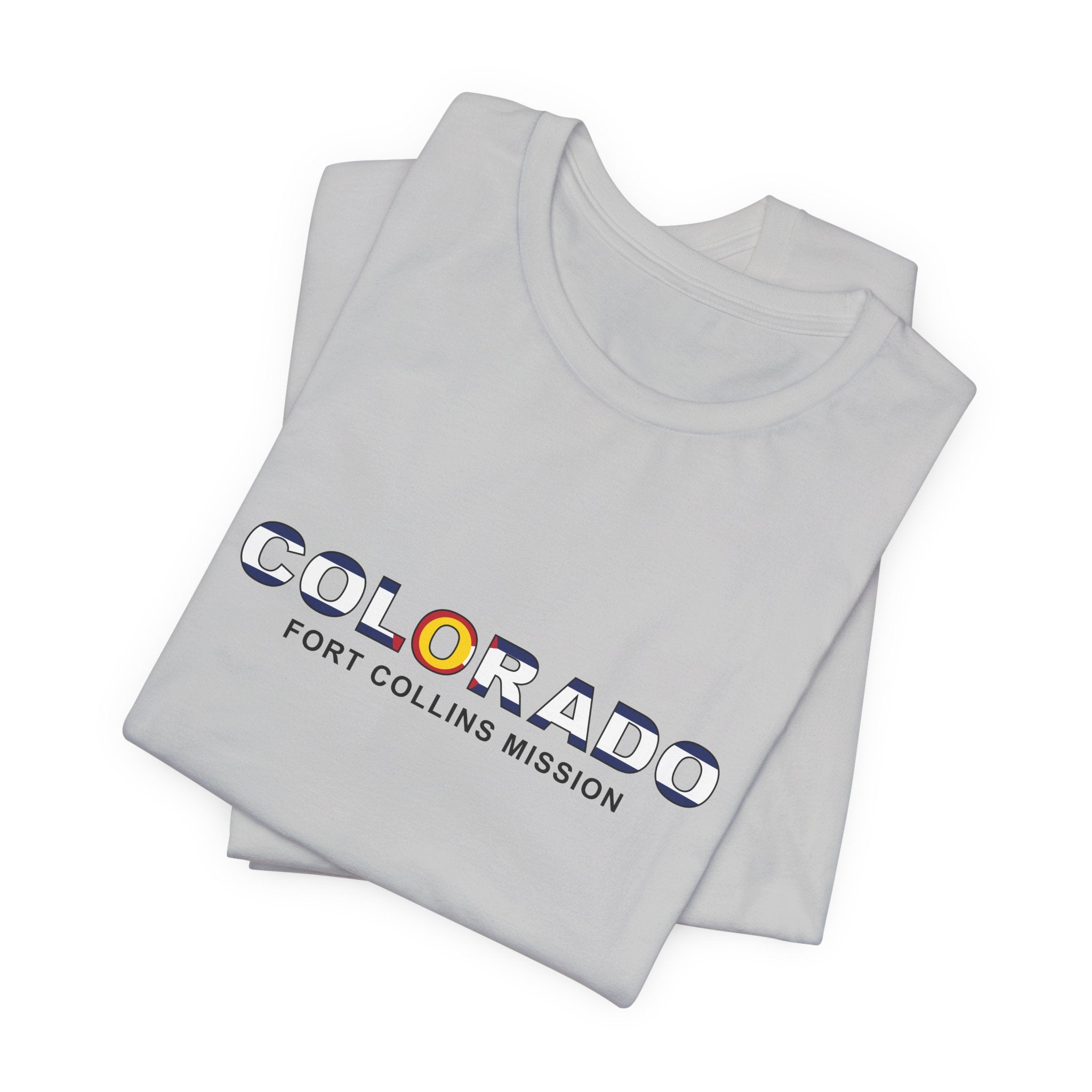 Colorado Fort Collins Mission Flag Title T-shirt - Mission Wishlist - LDS Missionary Gift Store
