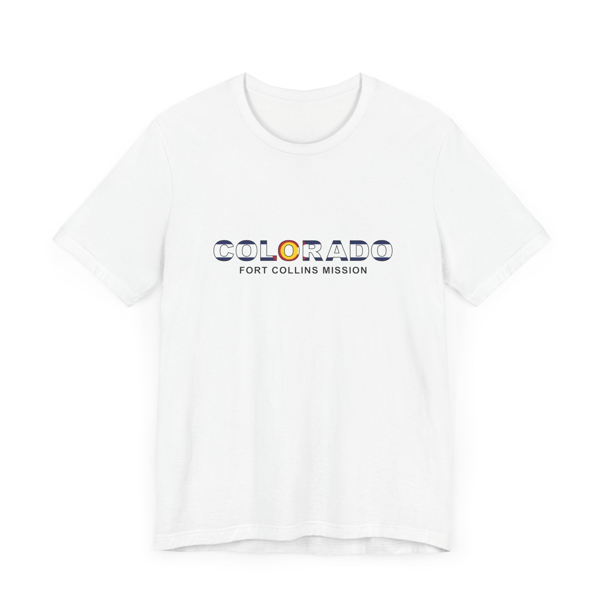 Colorado Fort Collins Mission Flag Title T-shirt - Mission Wishlist - LDS Missionary Gift Store