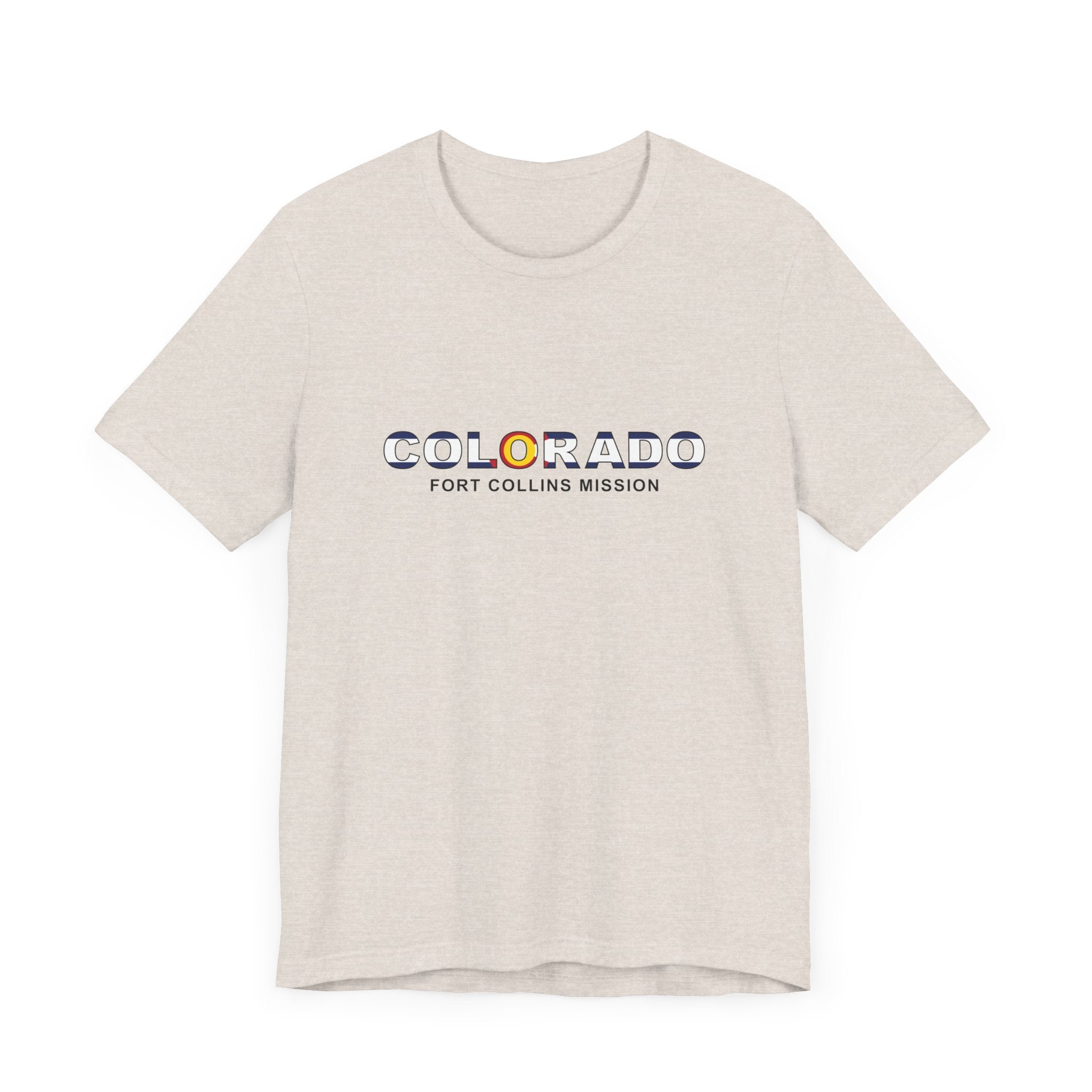 Colorado Fort Collins Mission Flag Title T-shirt - Mission Wishlist - LDS Missionary Gift Store