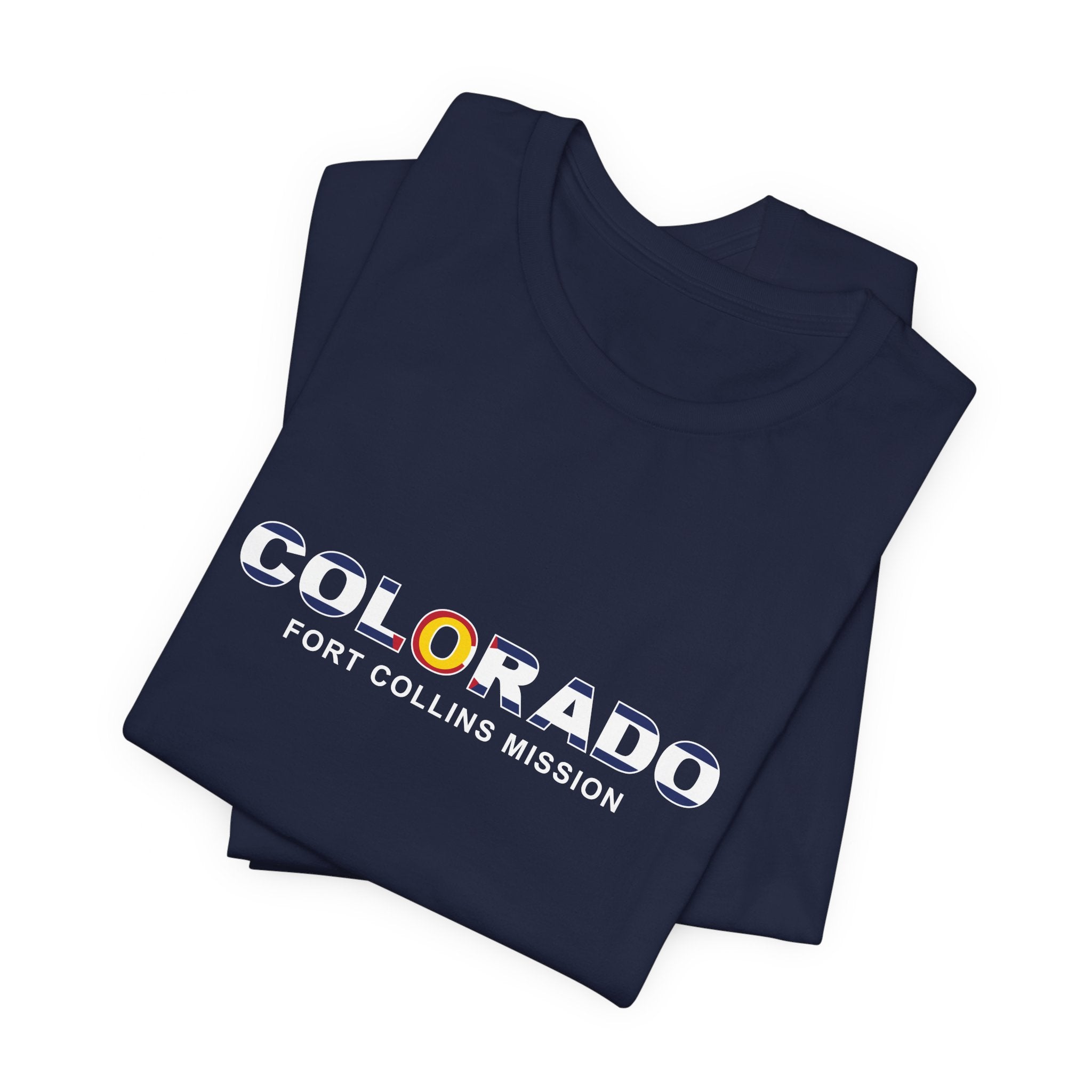 Colorado Fort Collins Mission Flag Title T-shirt - Mission Wishlist - LDS Missionary Gift Store