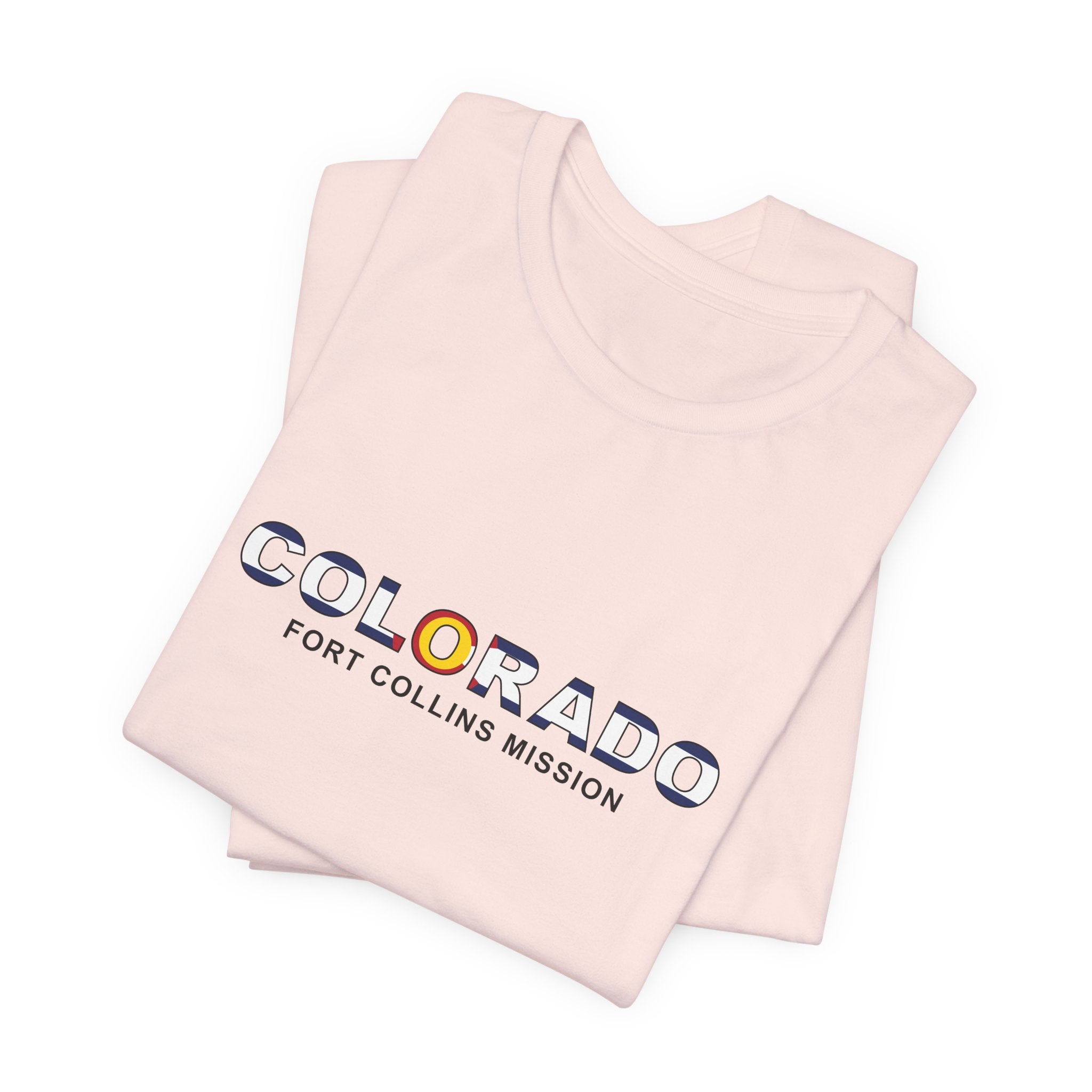 Colorado Fort Collins Mission Flag Title T-shirt - Mission Wishlist - LDS Missionary Gift Store