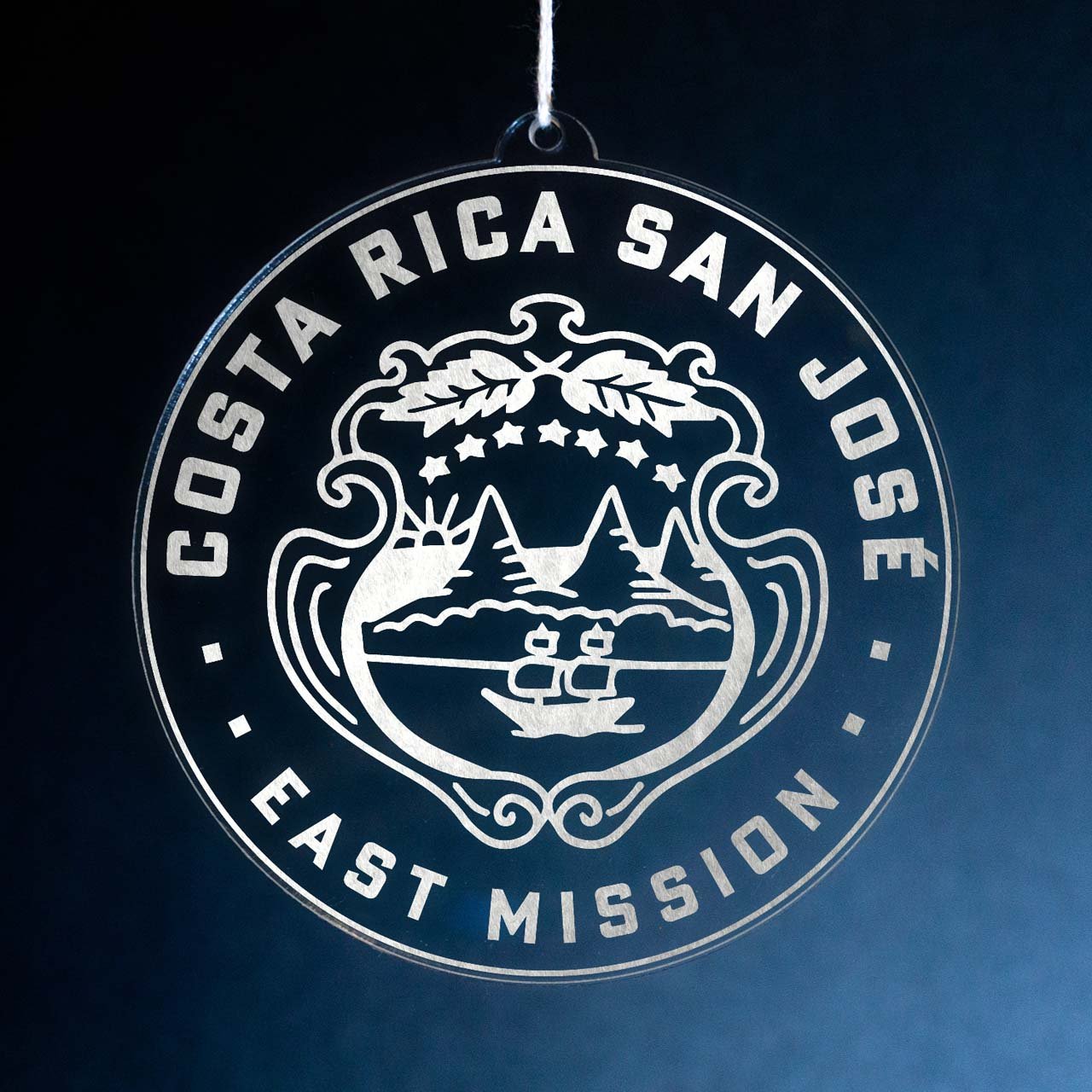 Costa Rica San José East Mission Christmas Ornament - Latter-Day Saint LDS Missionary Gift - Book of Mormon