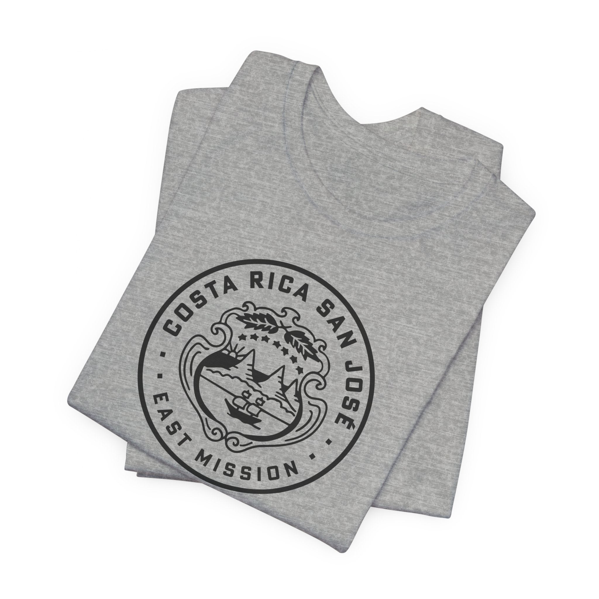 Costa Rica San Jose East Mission Circular Monochrome Logo T-Shirt - Mission Wishlist - LDS Missionary Gift Store