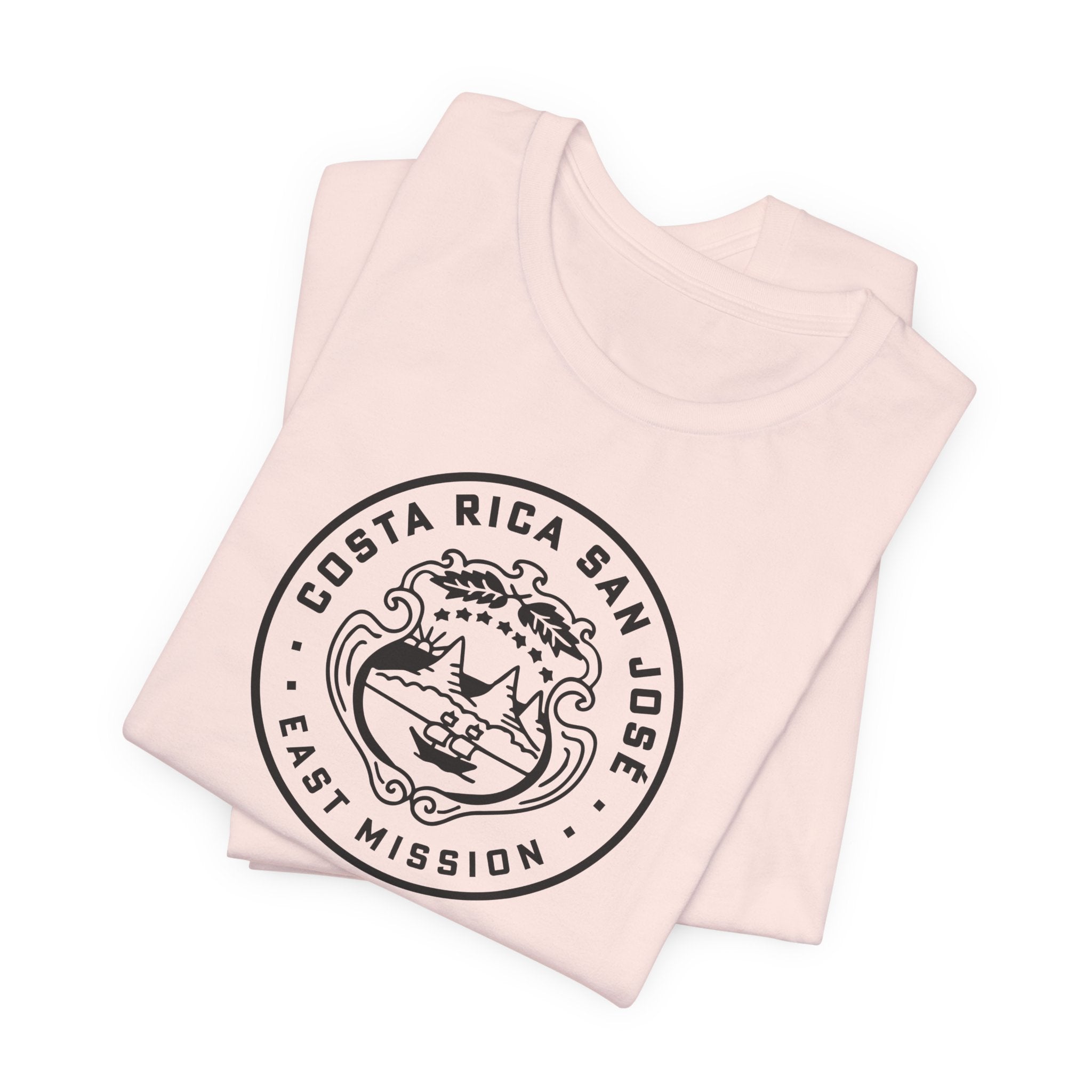 Costa Rica San Jose East Mission Circular Monochrome Logo T-Shirt - Mission Wishlist - LDS Missionary Gift Store