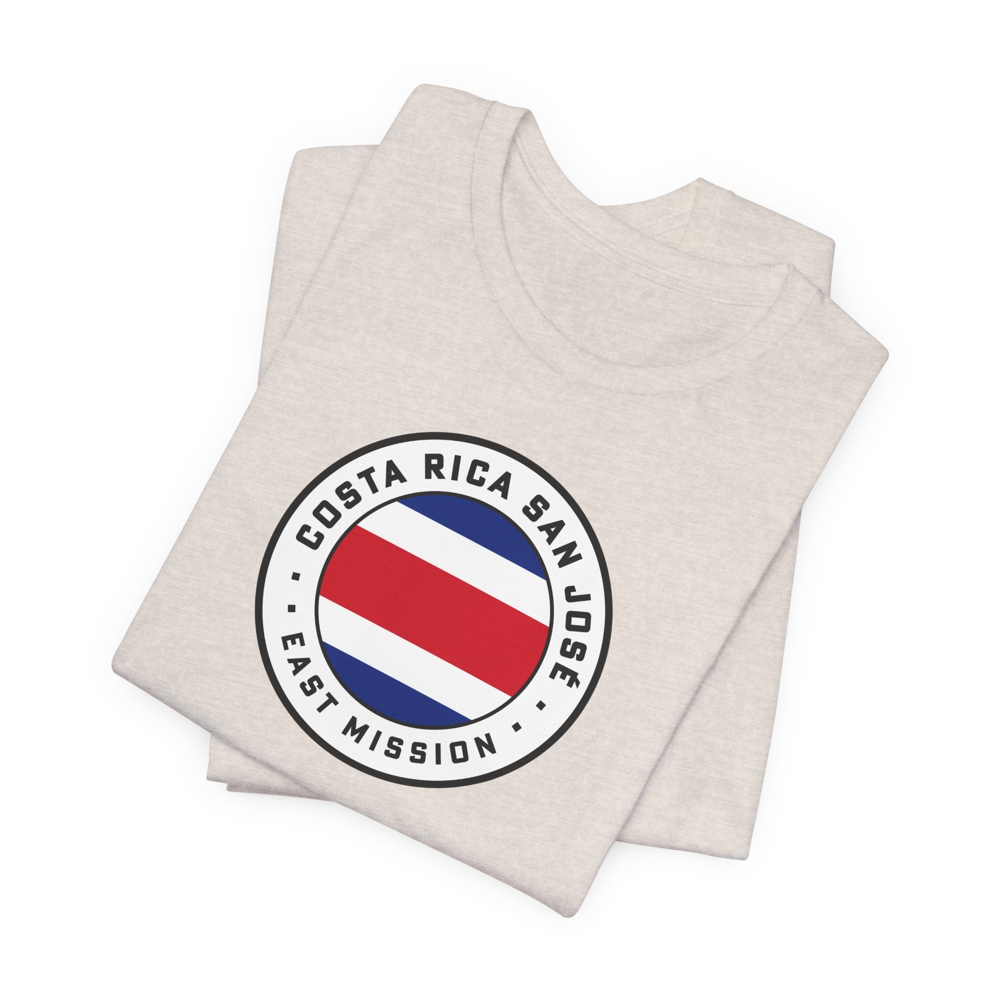 Costa Rica San Jose East Mission Flag Logo (White Border) T-shirt - Mission Wishlist - LDS Missionary Gift Store