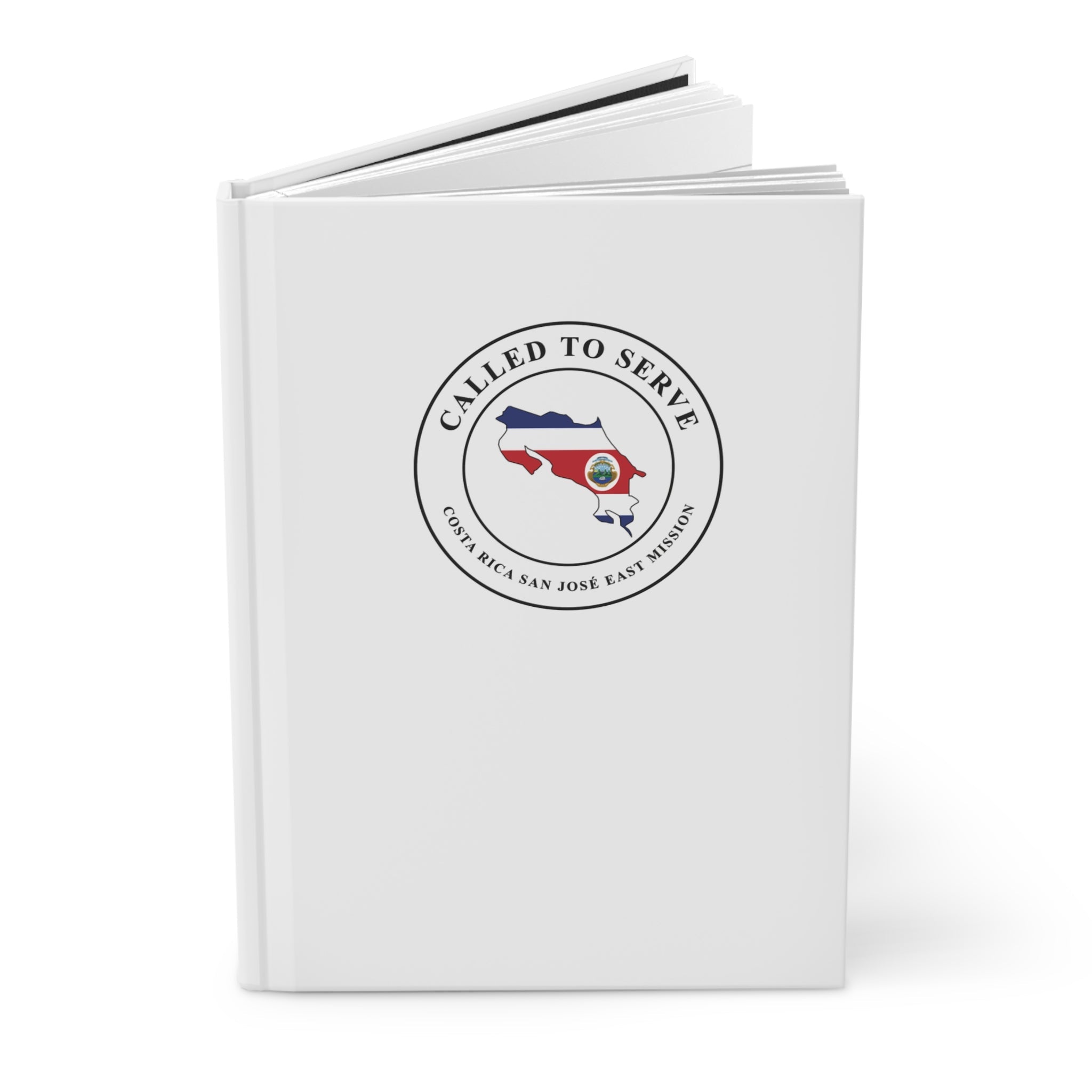 Costa Rica San Jose East Mission Flag Map Called to Serve White Hardcover Journal Matte - Mission Wishlist - LDS Missionary Gift Store
