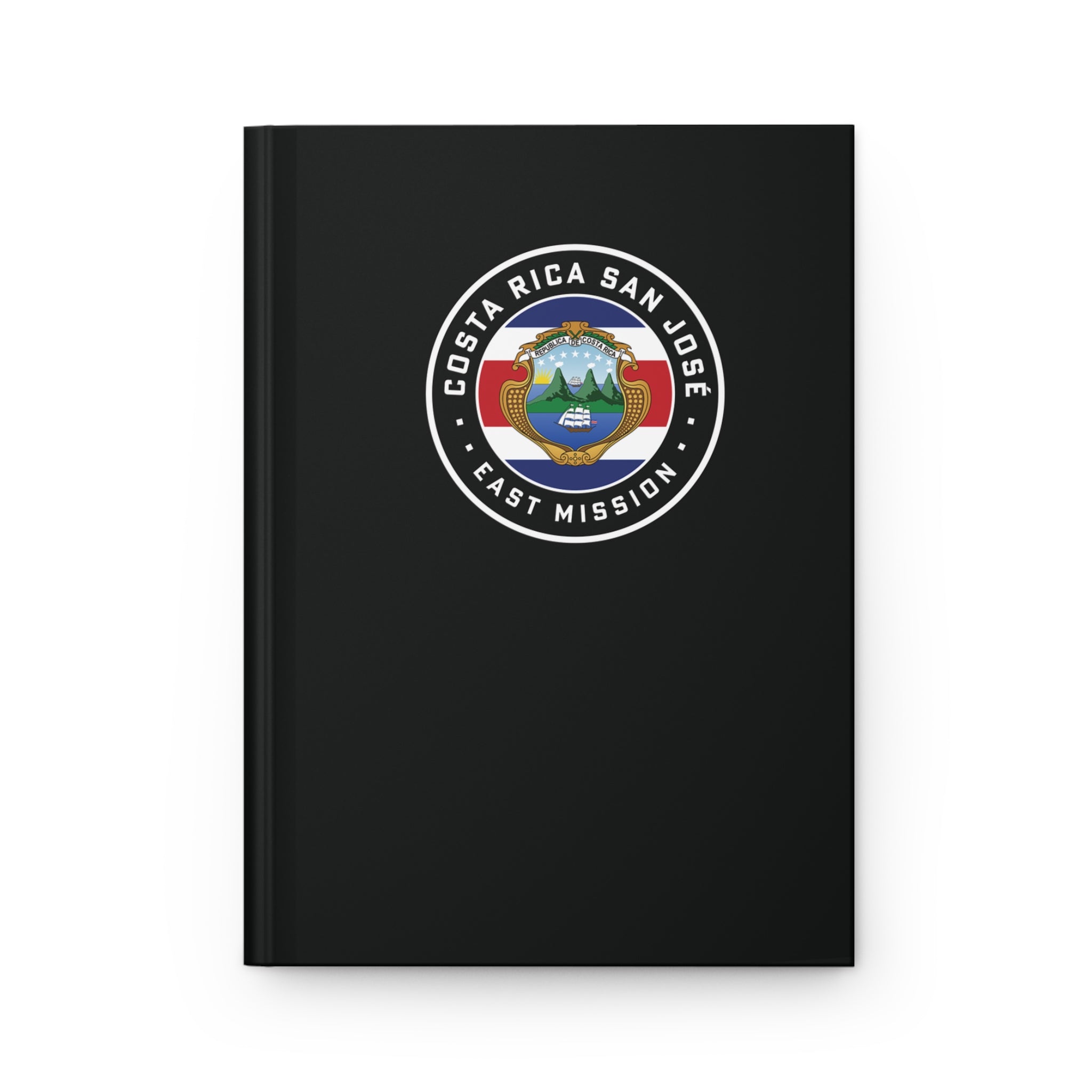 Costa Rica San Jose East Mission Logo Design Black Hardcover Journal Matte - Latter-Day Saint LDS Missionary Gift - Book of Mormon