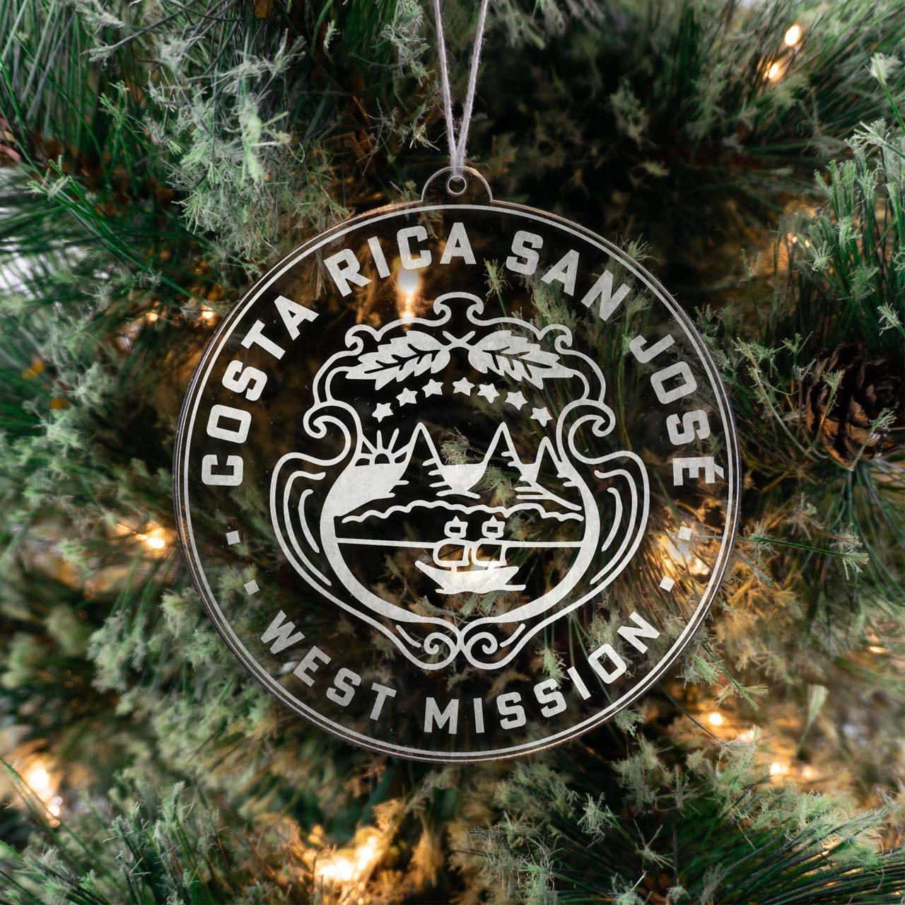 Costa Rica San José West Mission Christmas Ornament - Latter-Day Saint LDS Missionary Gift - Book of Mormon