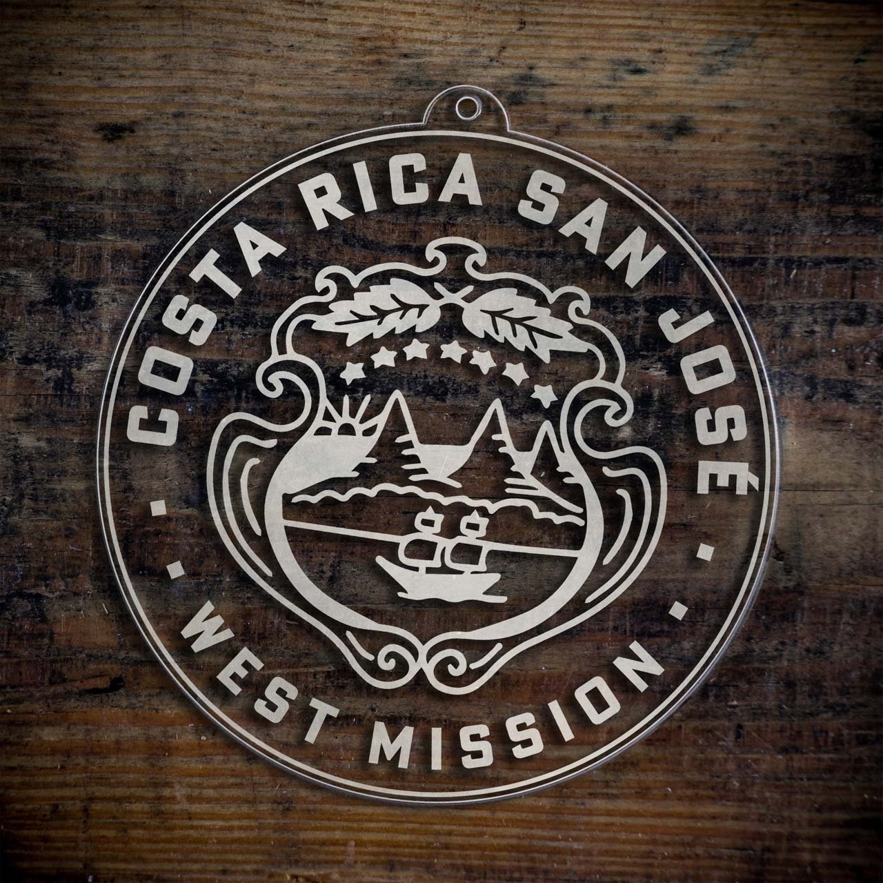 Costa Rica San José West Mission Christmas Ornament - Latter-Day Saint LDS Missionary Gift - Book of Mormon