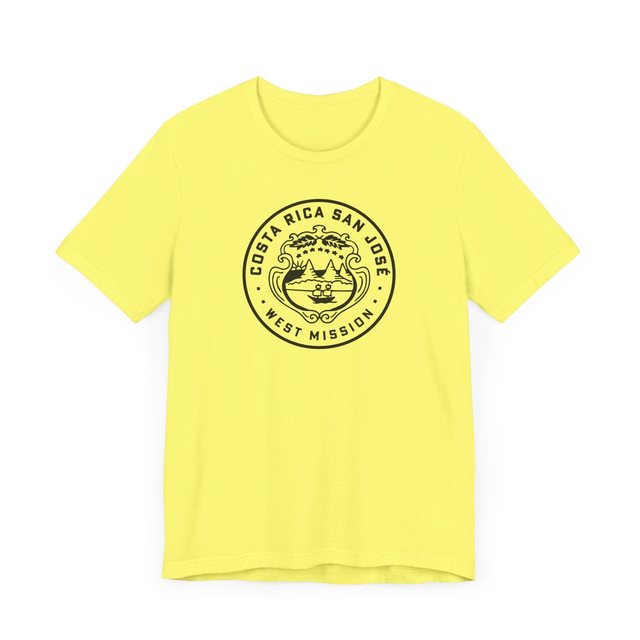 Costa Rica San Jose West Mission Circular Monochrome Logo T-Shirt - Mission Wishlist - LDS Missionary Gift Store