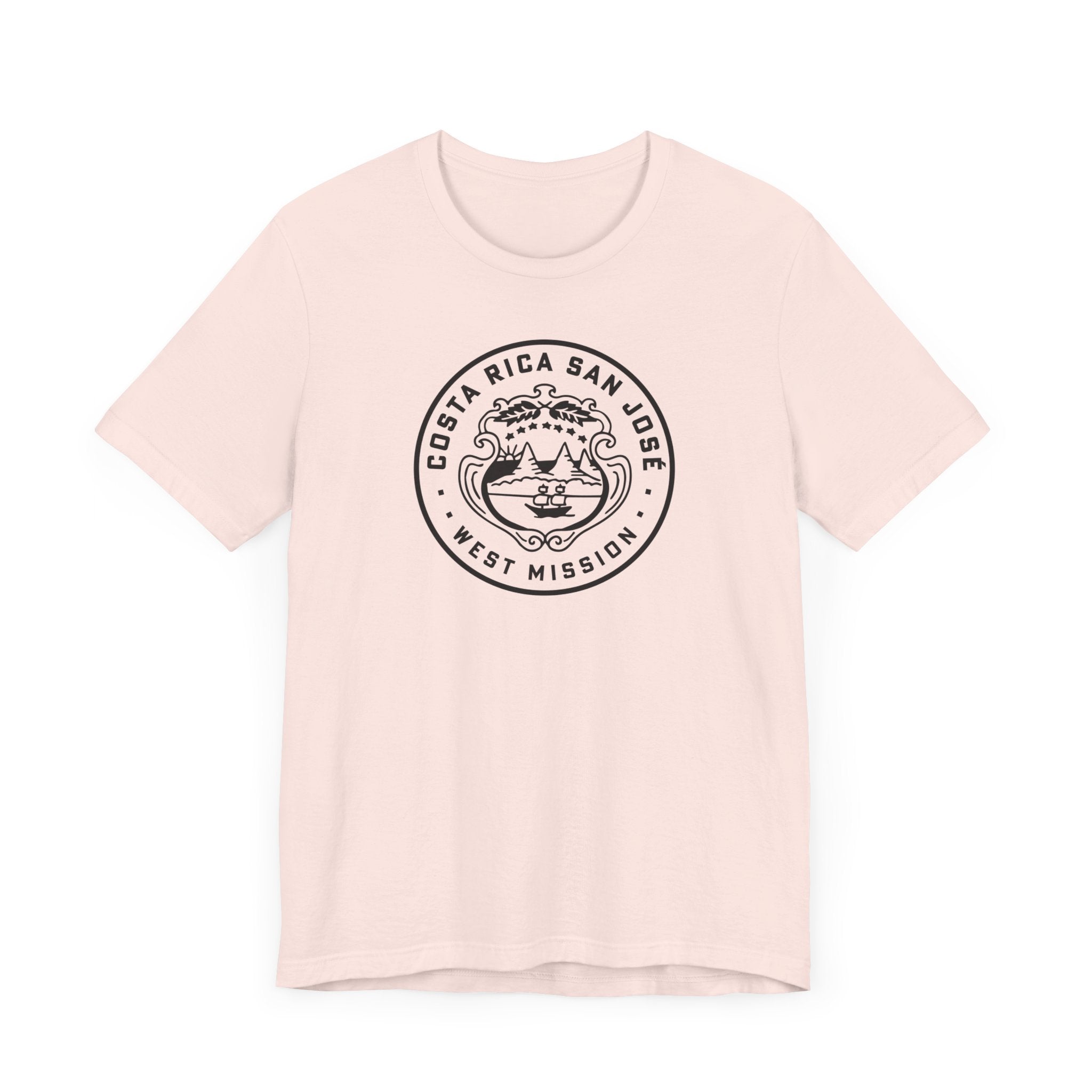 Costa Rica San Jose West Mission Circular Monochrome Logo T-Shirt - Mission Wishlist - LDS Missionary Gift Store