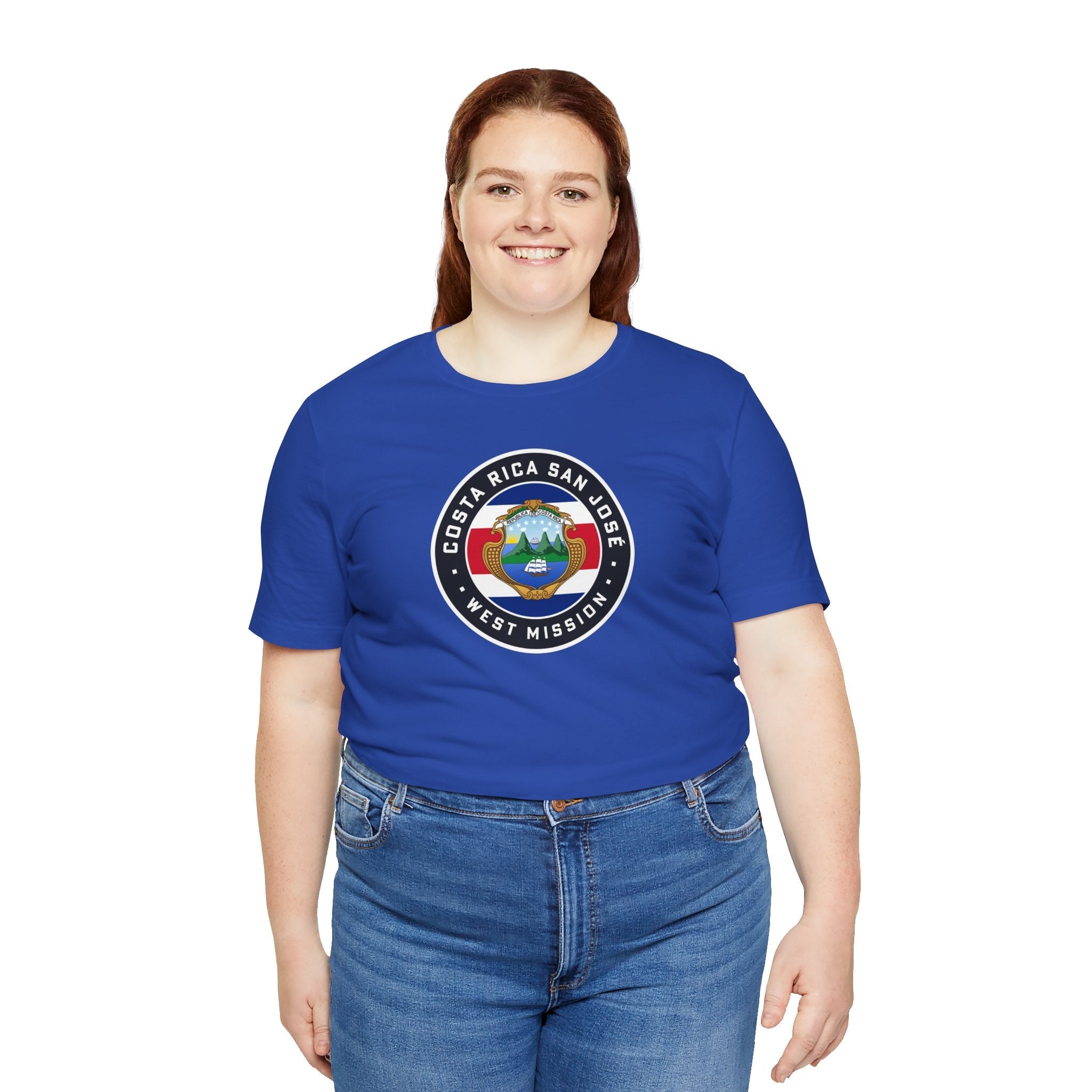 Costa Rica San Jose West Mission Flag Logo (Black Border) T-shirt - Mission Wishlist - LDS Missionary Gift Store
