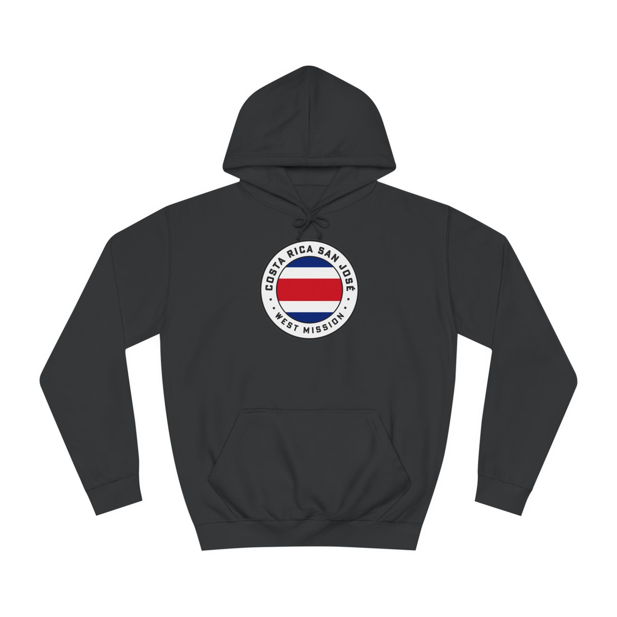 Costa Rica San Jose West Mission Flag Logo (White Border) College Hoodie - Mission Wishlist - LDS Missionary Gift Store