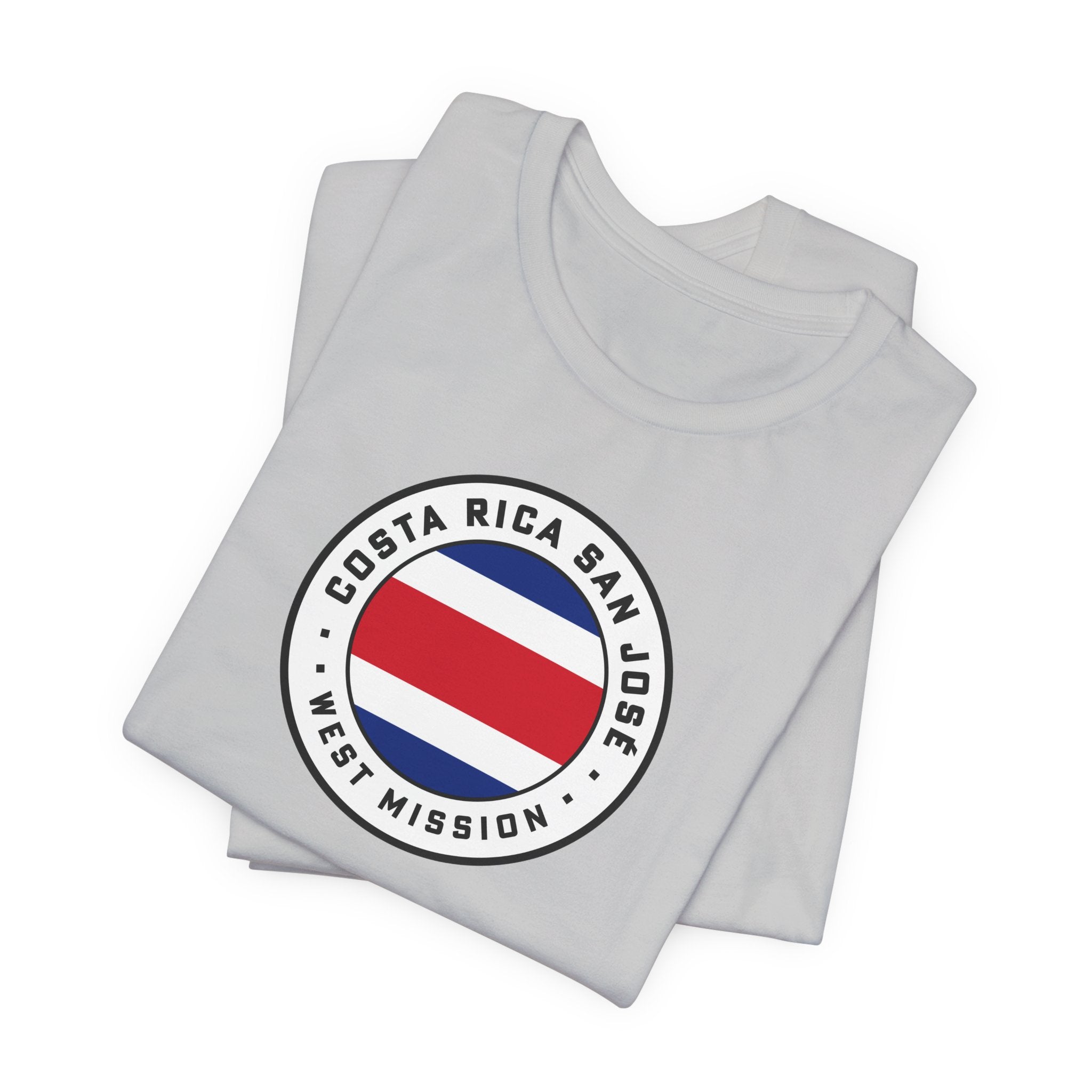 Costa Rica San Jose West Mission Flag Logo (White Border) T-shirt - Mission Wishlist - LDS Missionary Gift Store