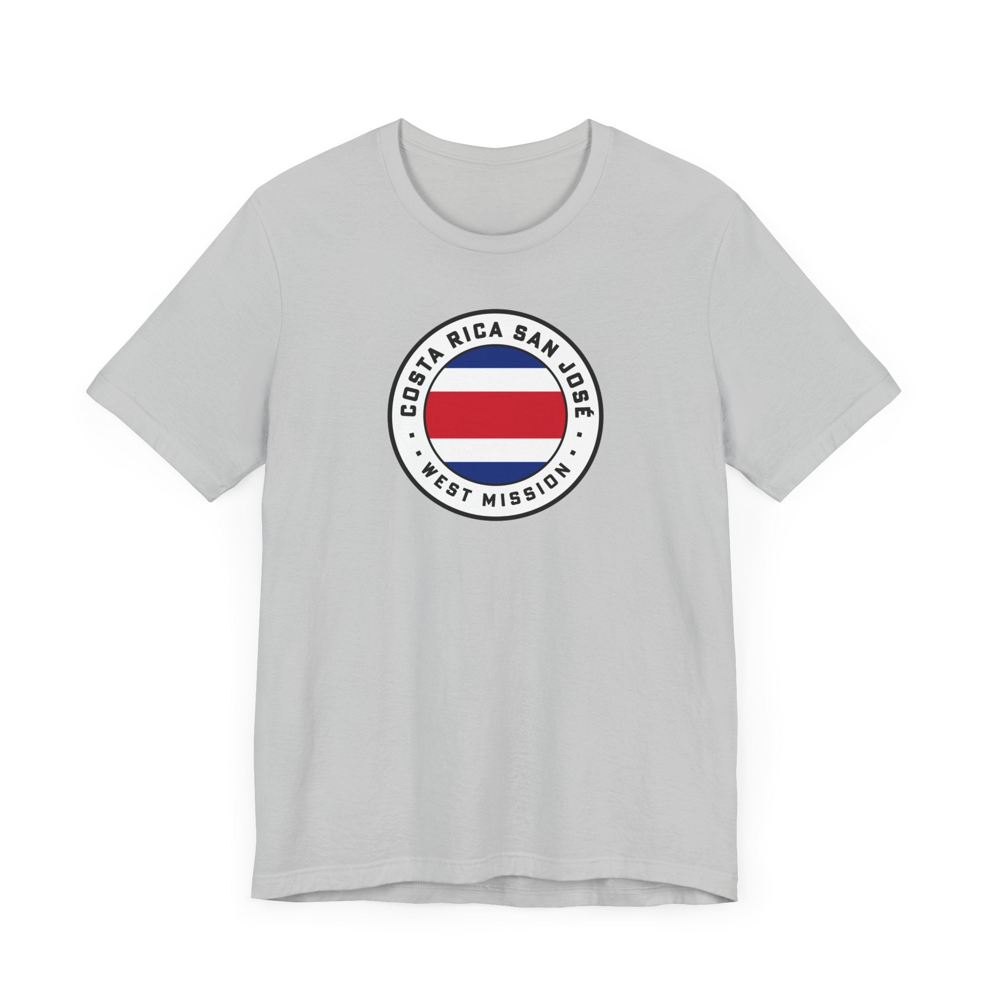 Costa Rica San Jose West Mission Flag Logo (White Border) T-shirt - Mission Wishlist - LDS Missionary Gift Store