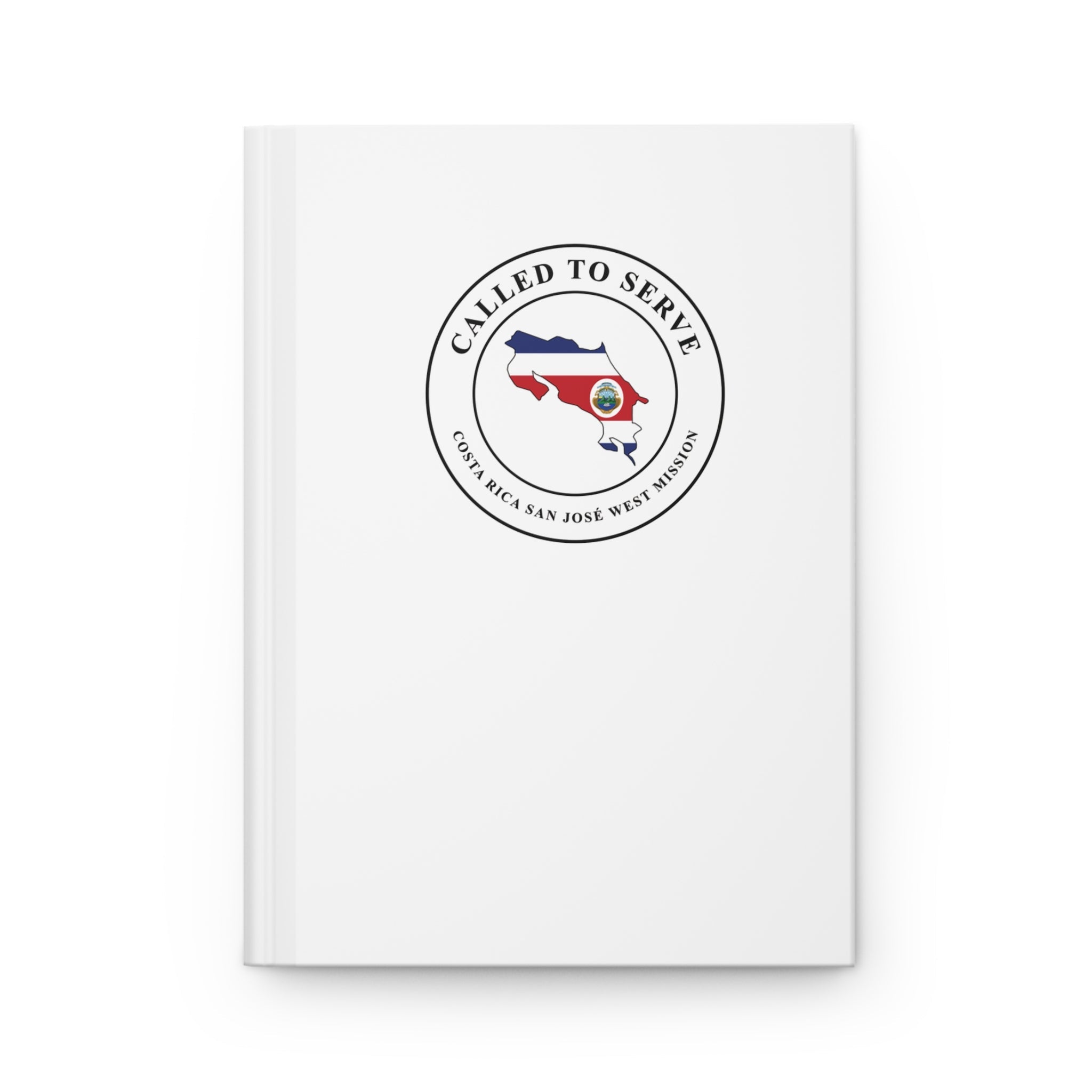 Costa Rica San Jose West Mission Flag Map Called to Serve White Hardcover Journal Matte - Mission Wishlist - LDS Missionary Gift Store