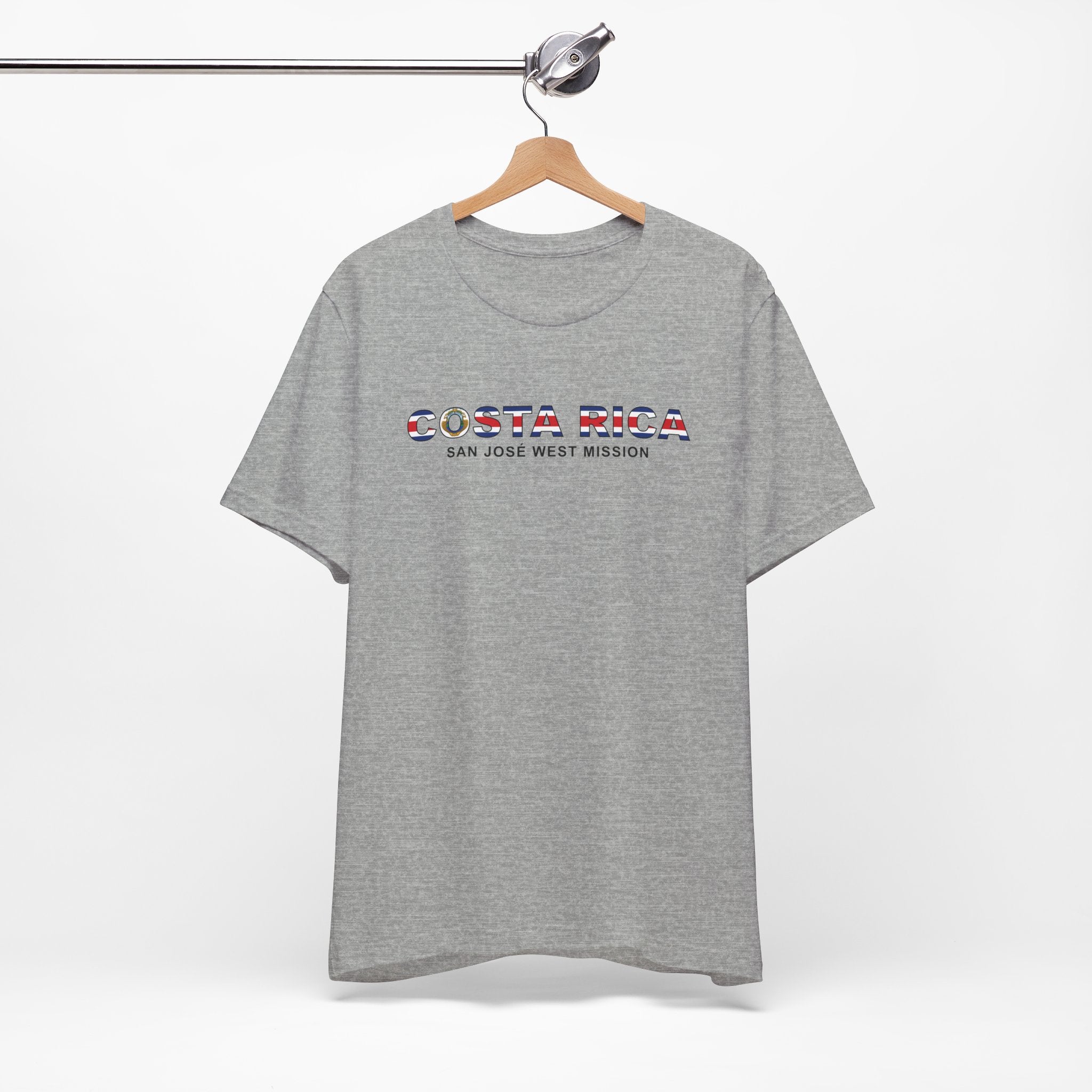 Costa Rica San Jose West Mission Flag Title T-shirt - Mission Wishlist - LDS Missionary Gift Store