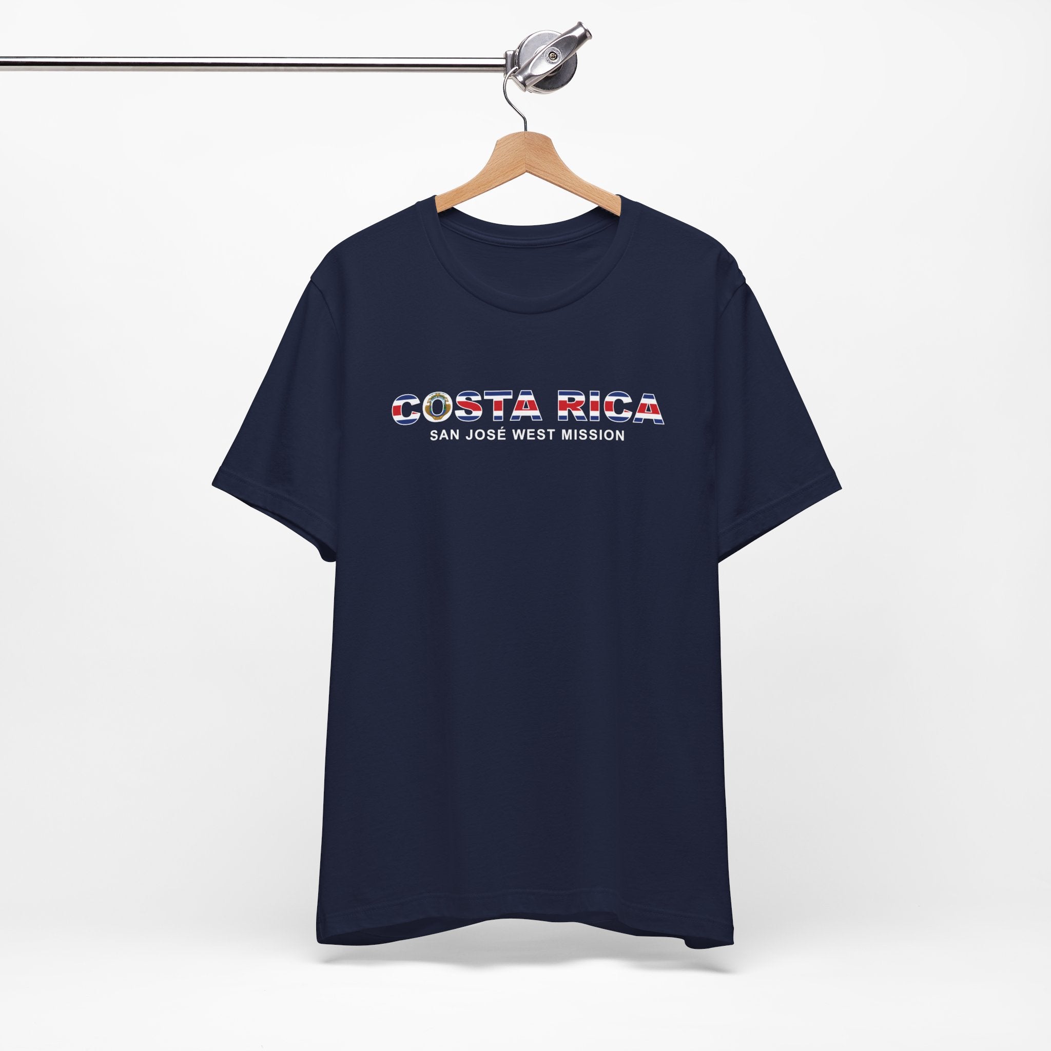 Costa Rica San Jose West Mission Flag Title T-shirt - Mission Wishlist - LDS Missionary Gift Store