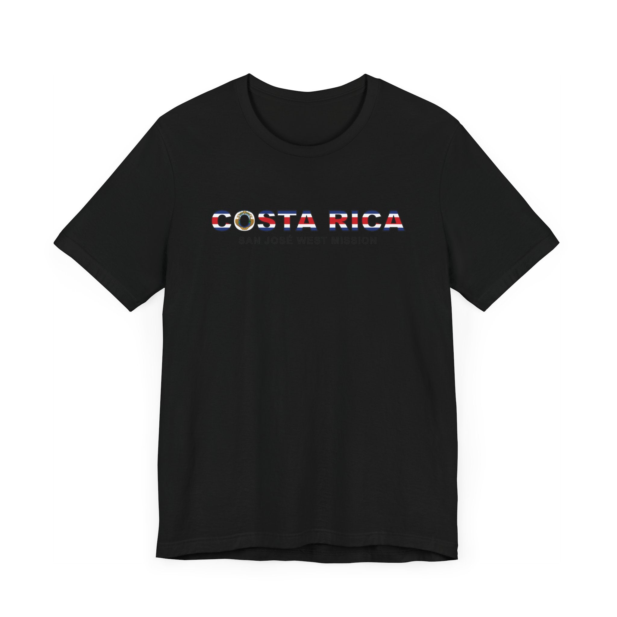 Costa Rica San Jose West Mission Flag Title T-shirt - Mission Wishlist - LDS Missionary Gift Store
