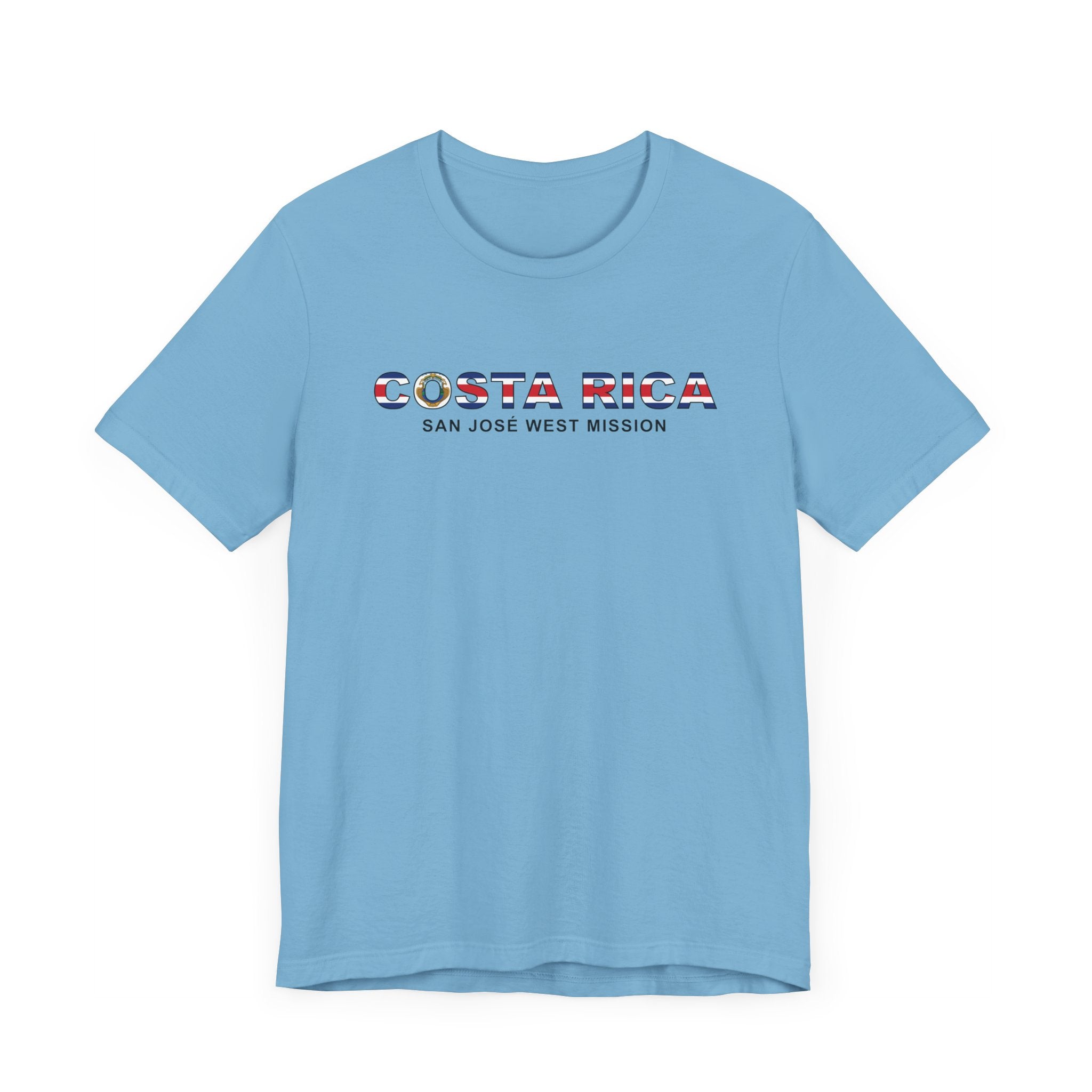 Costa Rica San Jose West Mission Flag Title T-shirt - Mission Wishlist - LDS Missionary Gift Store