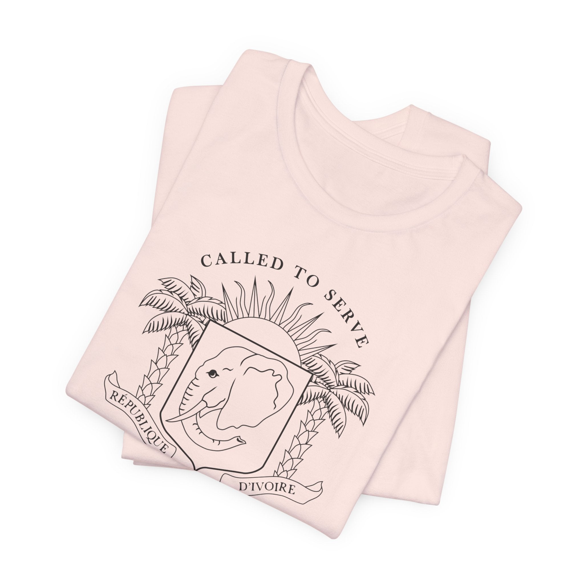 Cote d'Ivoire Abidjan East Mission Circular Monochrome Logo T-Shirt - Mission Wishlist - LDS Missionary Gift Store