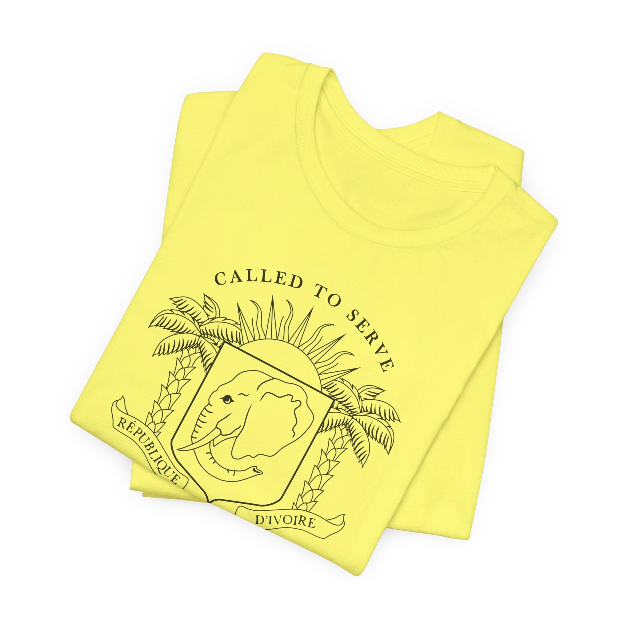 Cote d'Ivoire Abidjan East Mission Circular Monochrome Logo T-Shirt - Mission Wishlist - LDS Missionary Gift Store