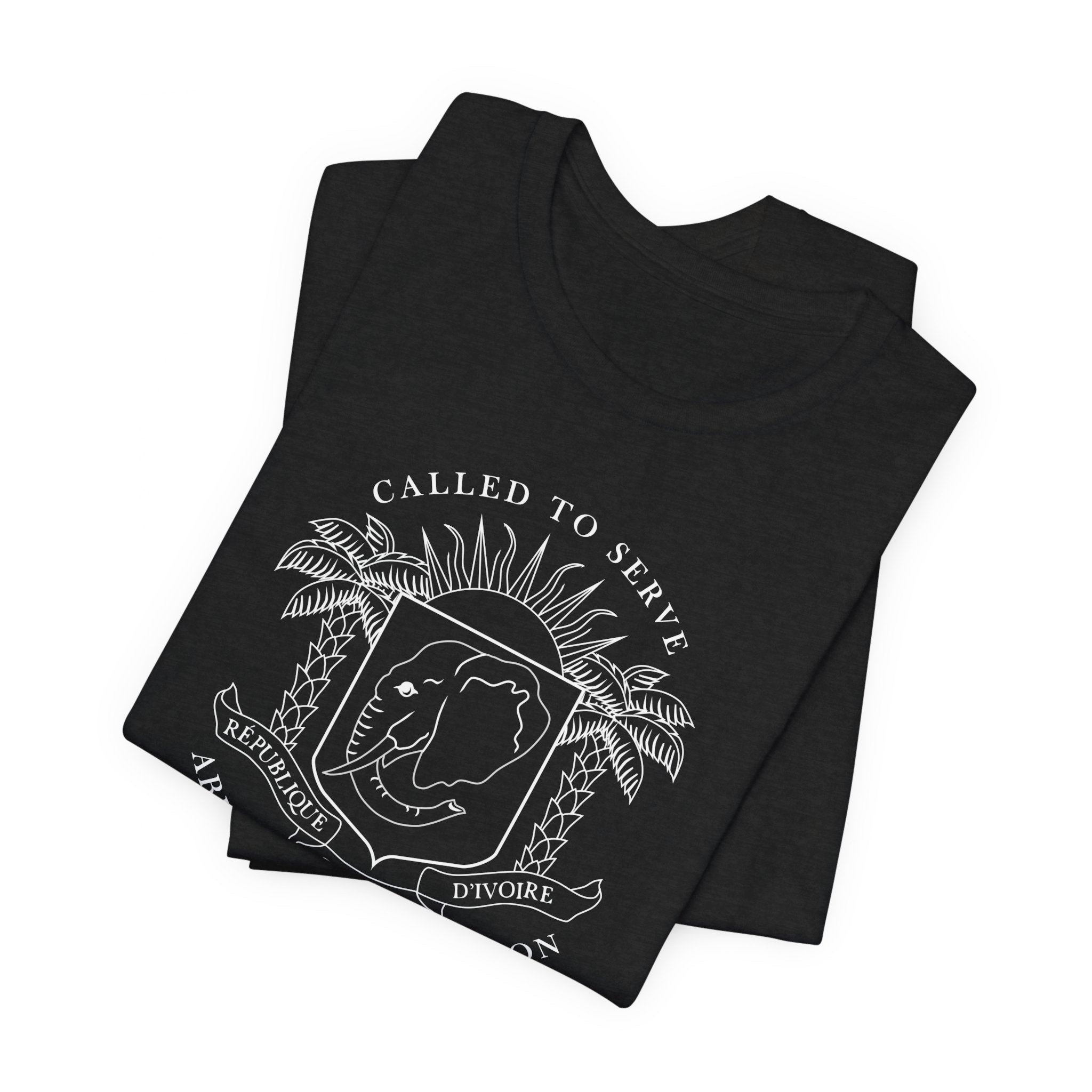 Cote d'Ivoire Abidjan North Mission Circular Monochrome Logo T-Shirt - Mission Wishlist - LDS Missionary Gift Store